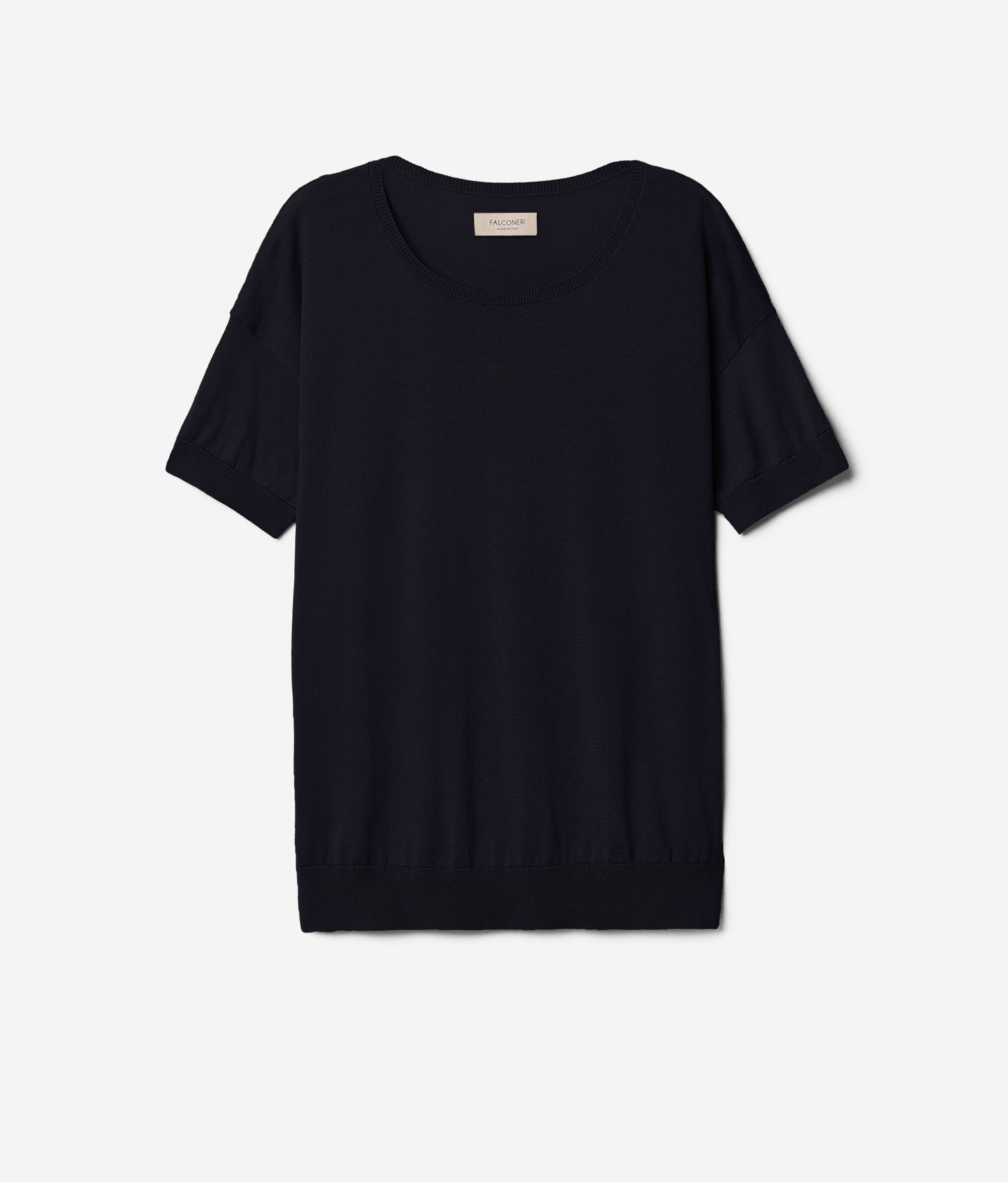 Silk and Cotton Round-Neck Jumper