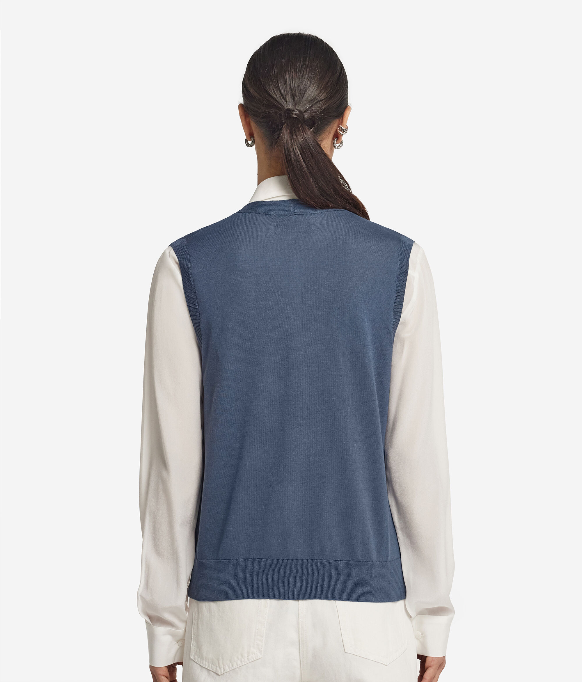 Gilet in Seta Cotone