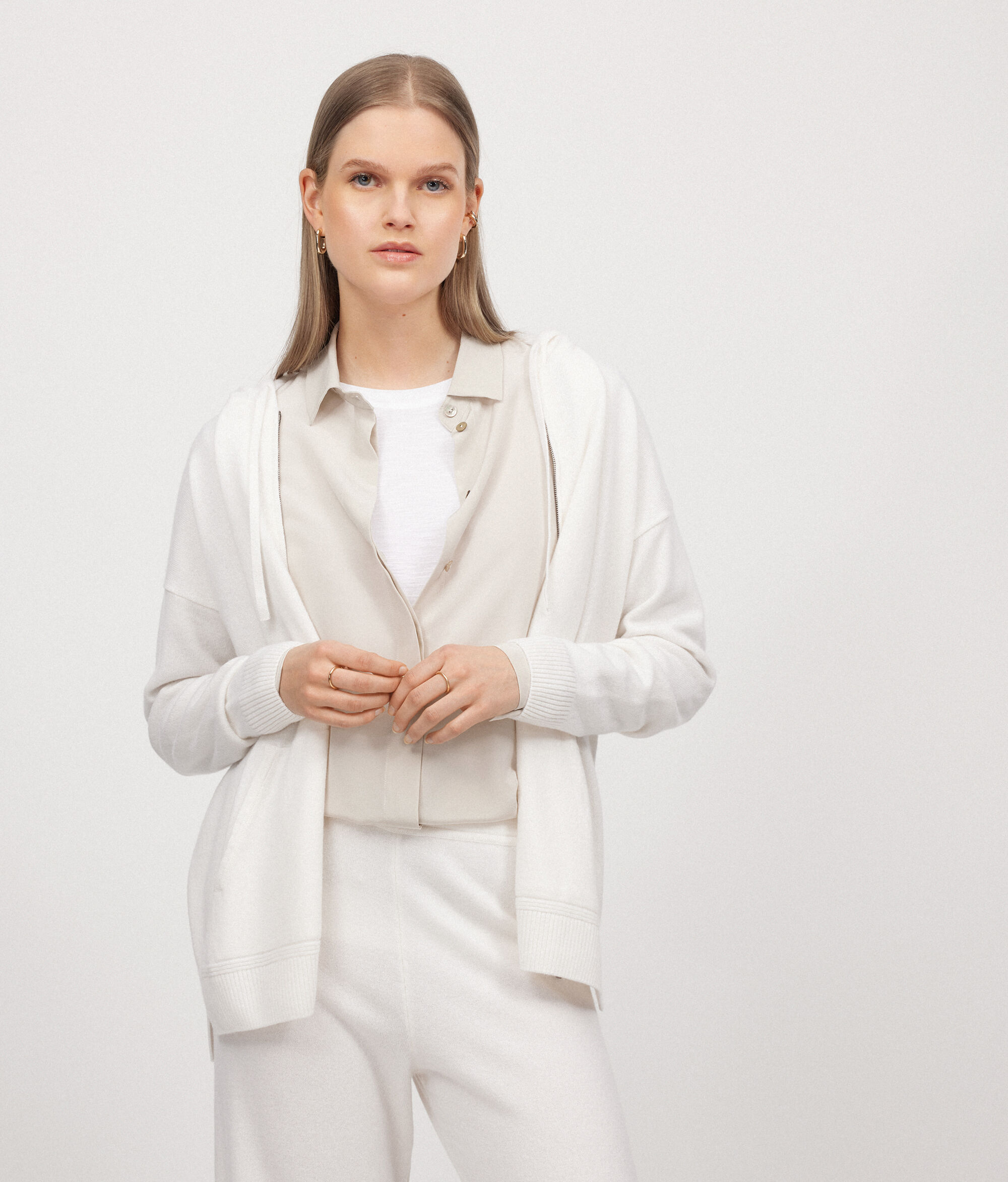 Silk Shirt with Collar
