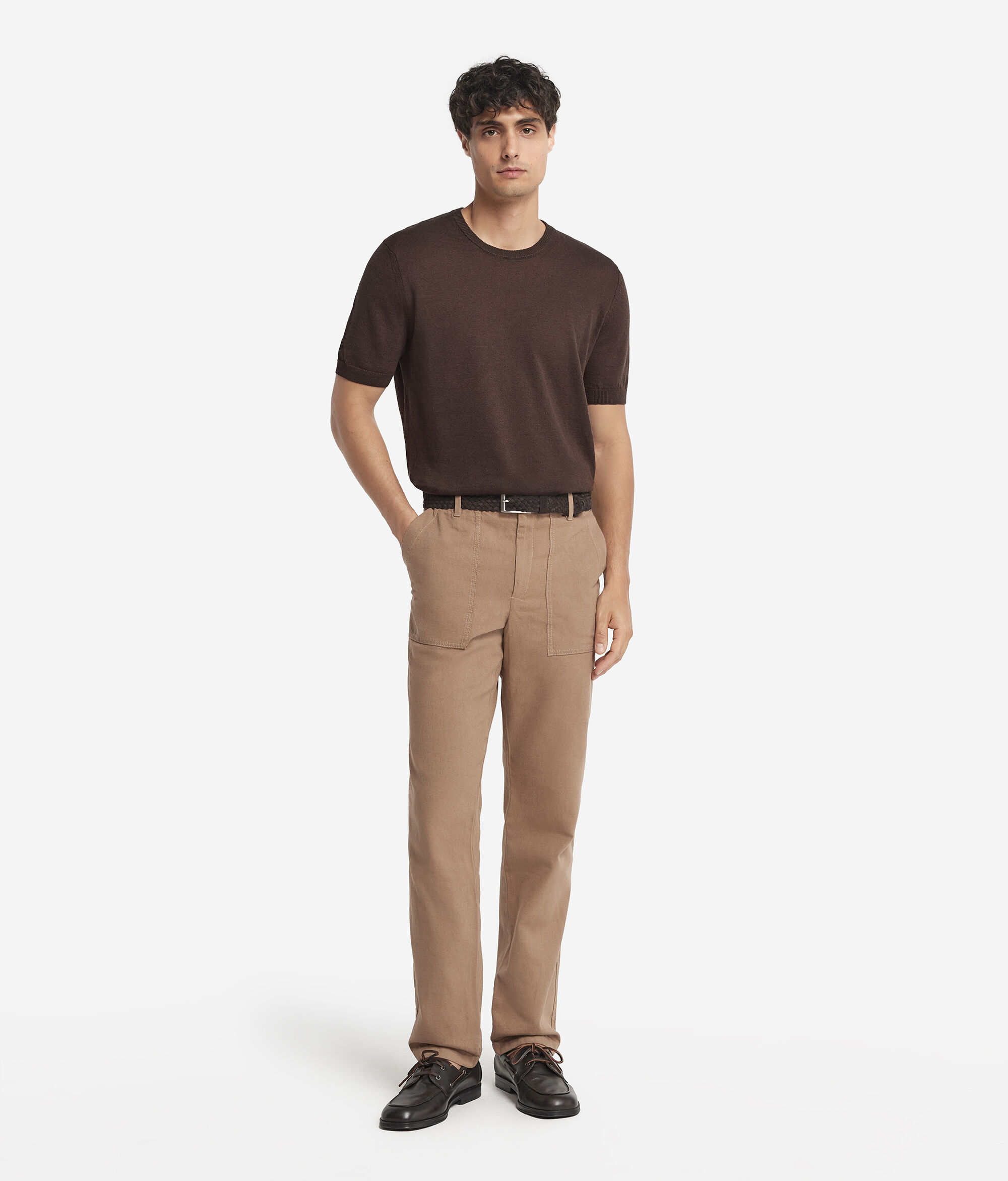 Linen and Cotton T-Shirt