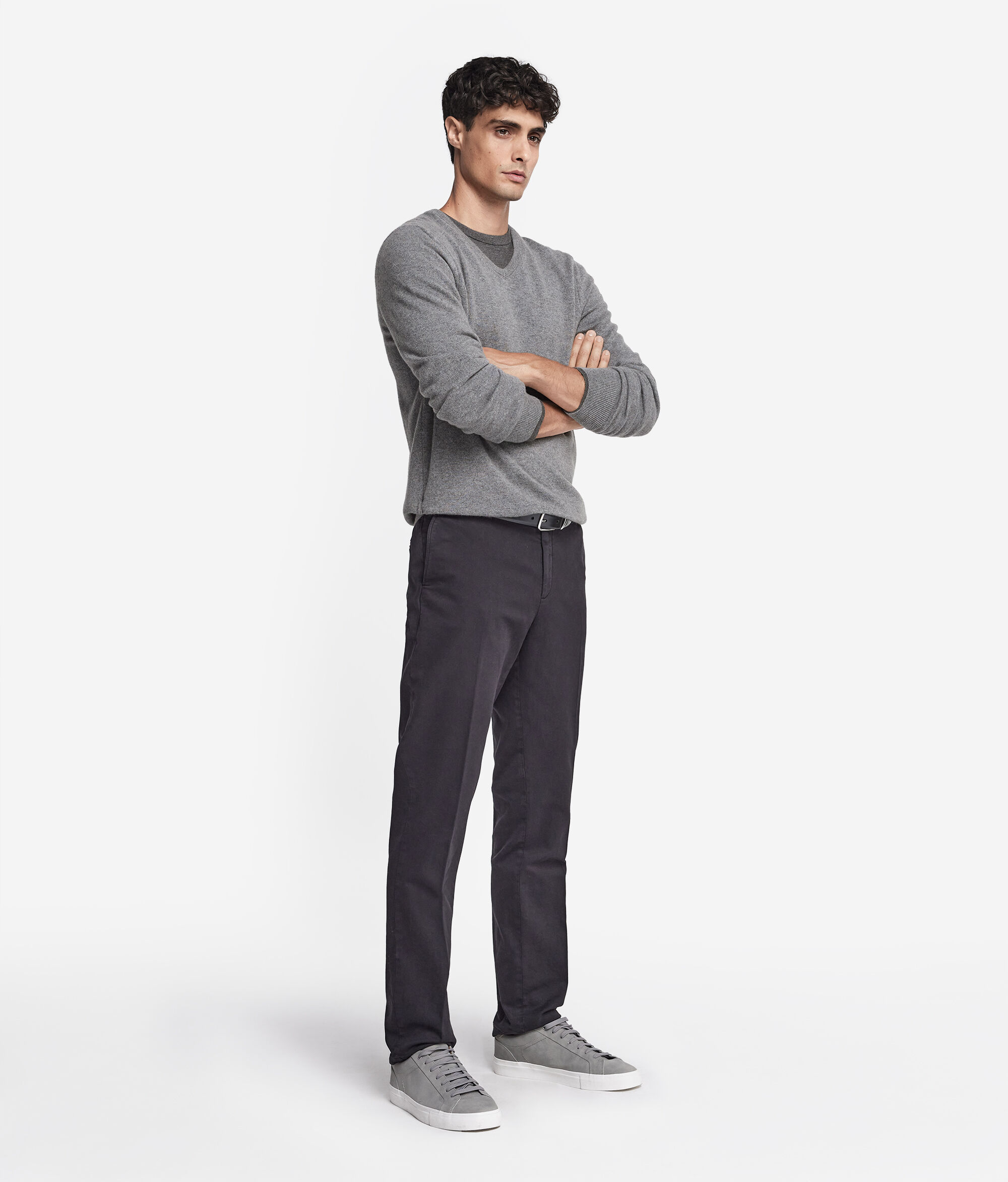 Camisola com Decote em V em Ultrasoft Cashmere