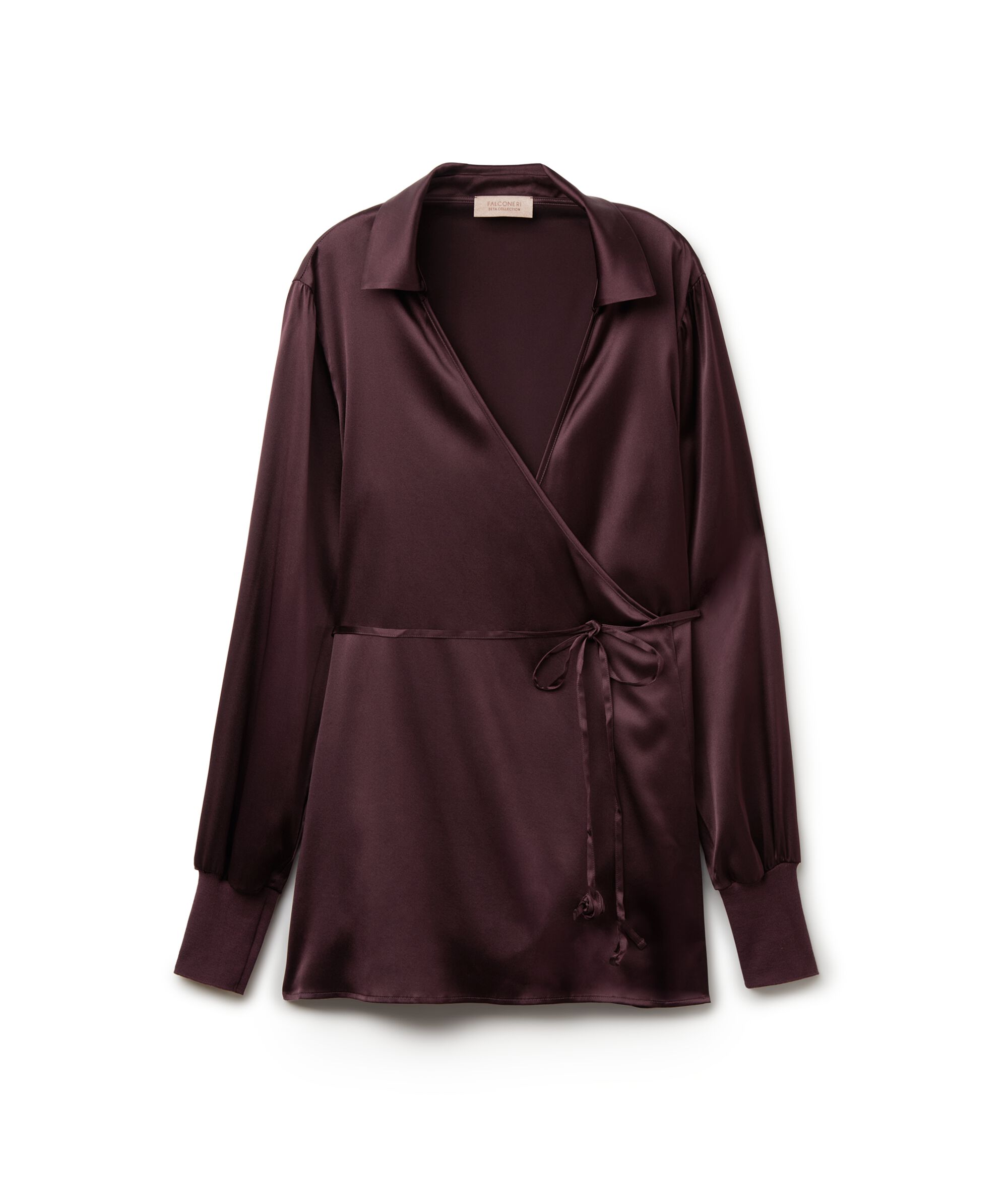 Camicia in Raso Seta con Polsi in Maglia