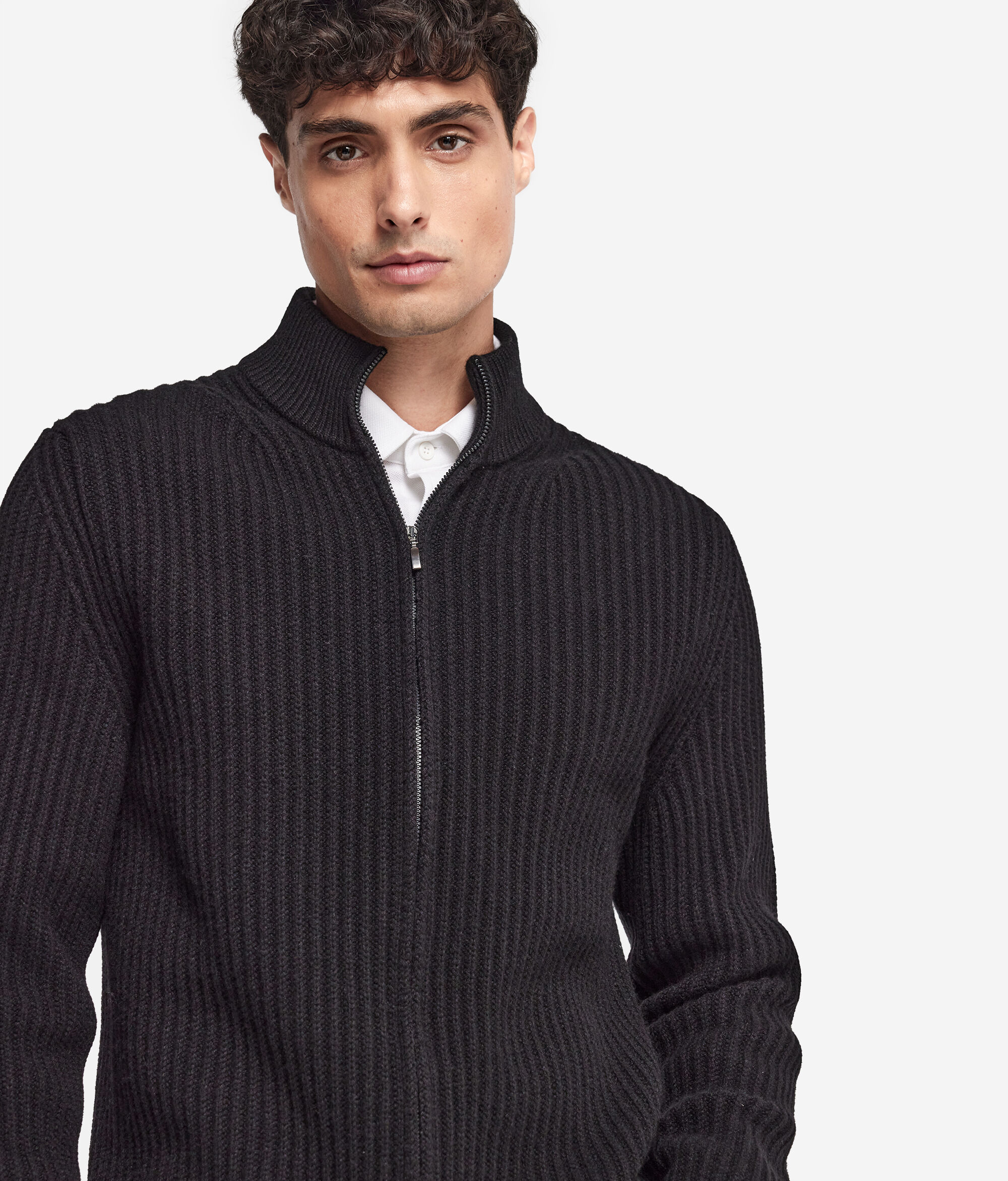 Gerippter Cardigan aus Kaschmir Ultrasoft