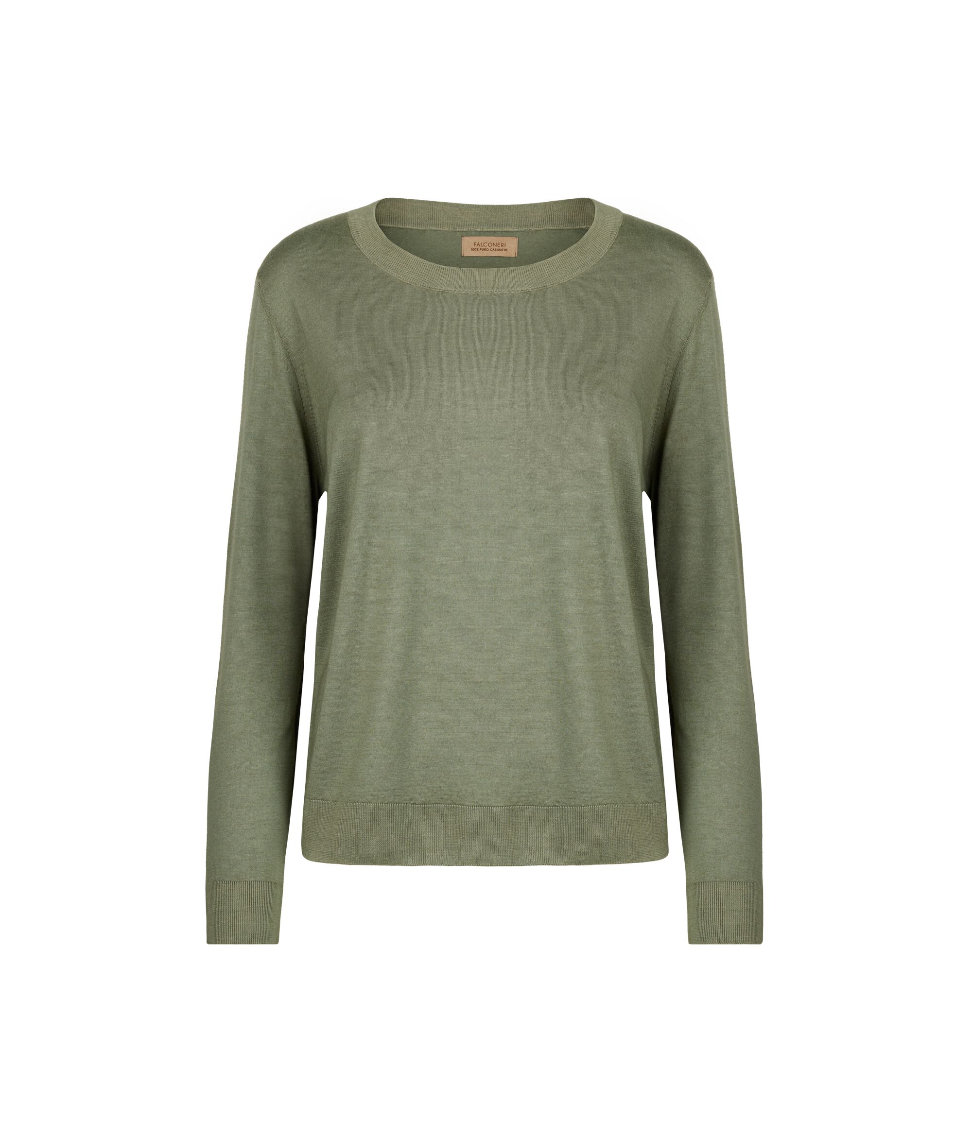 Μπλούζα από Ultrafine Cashmere με Στρογγυλή Λαιμόκοψη