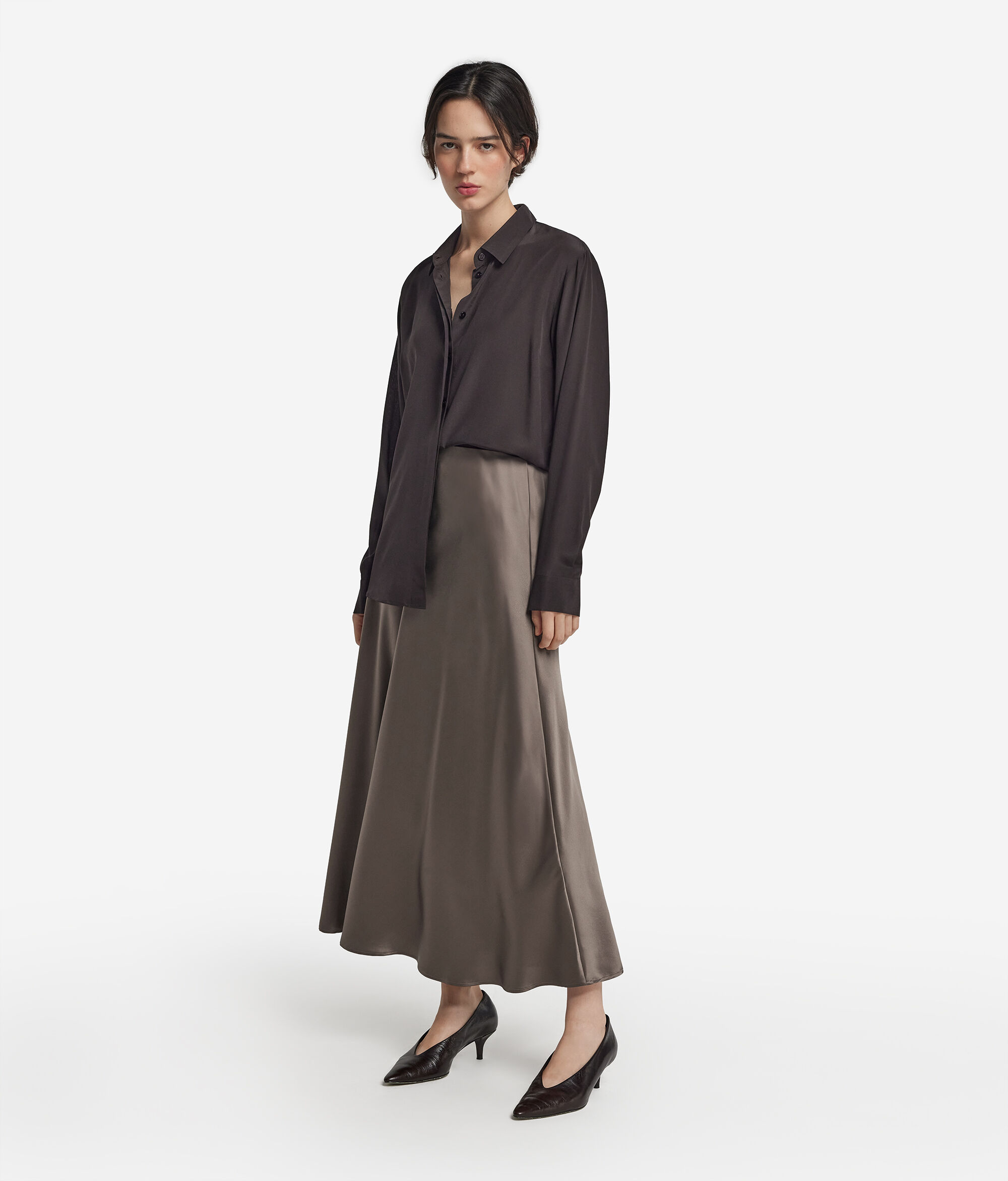 Silk Satin Skirt
