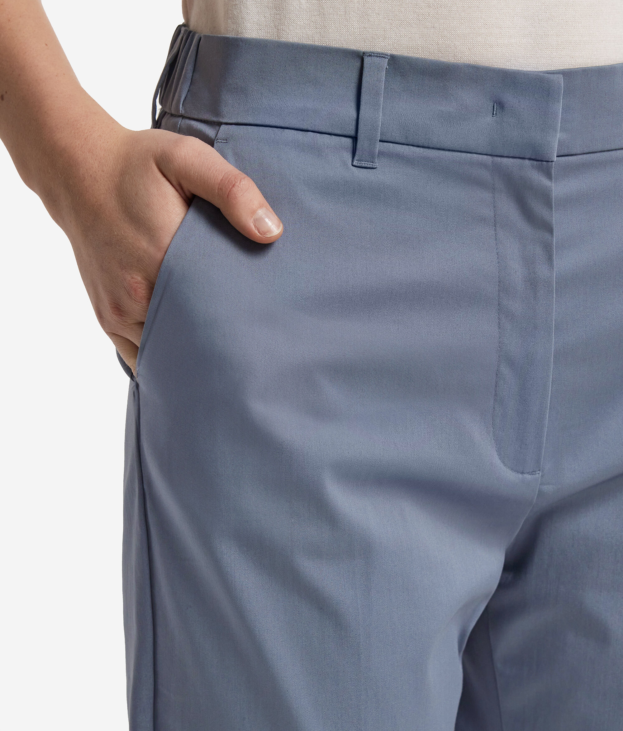Zippered Cigarette Pants