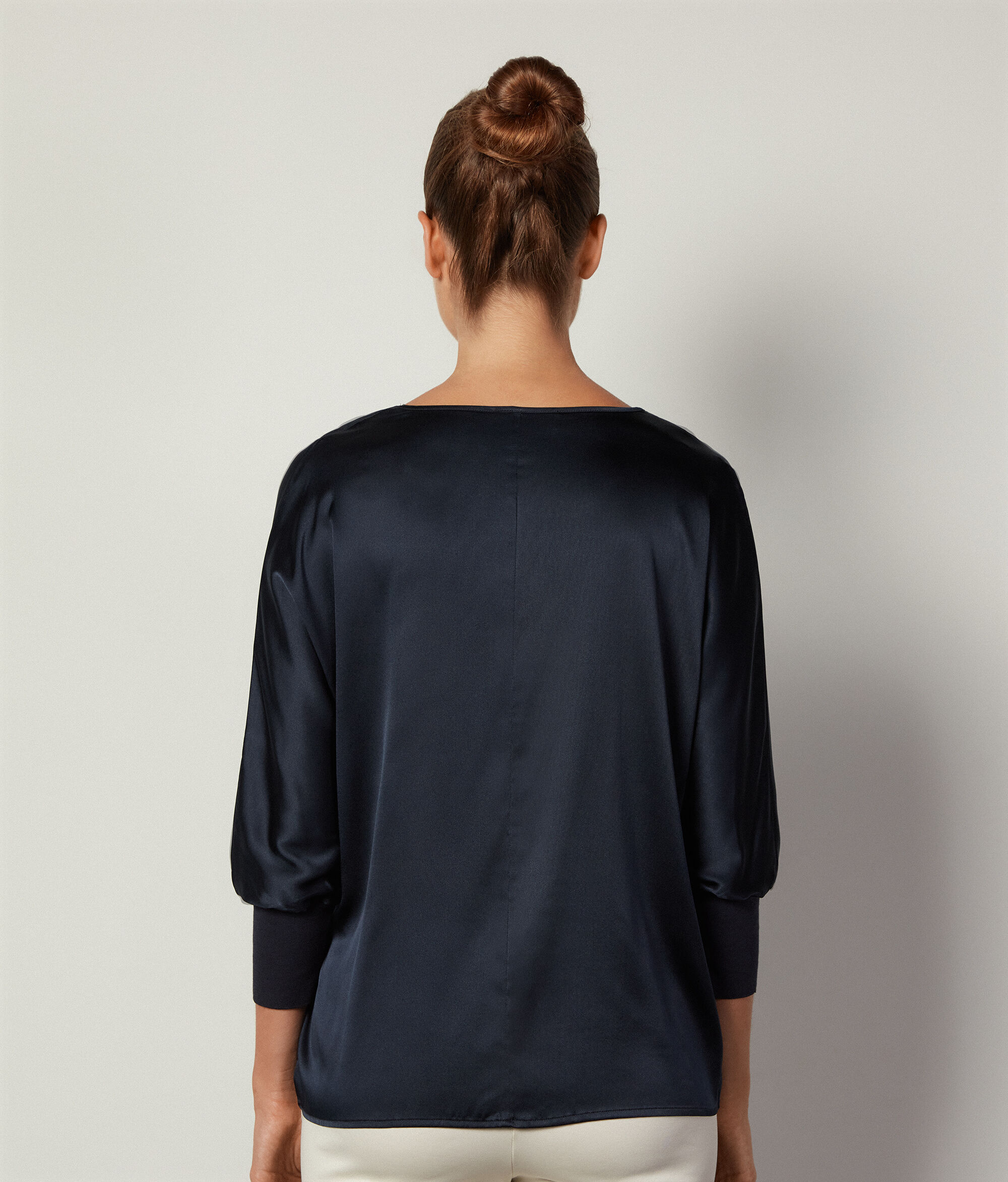 V-Neck Silk Blouse