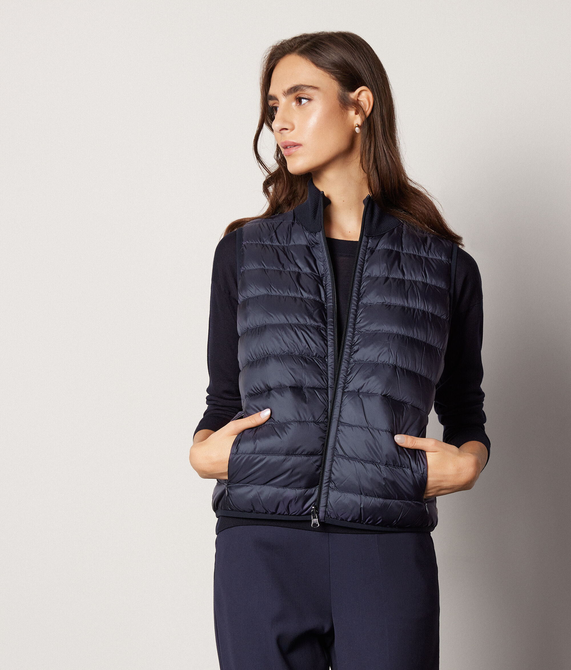 Reversible Cashmere Down Gilet
