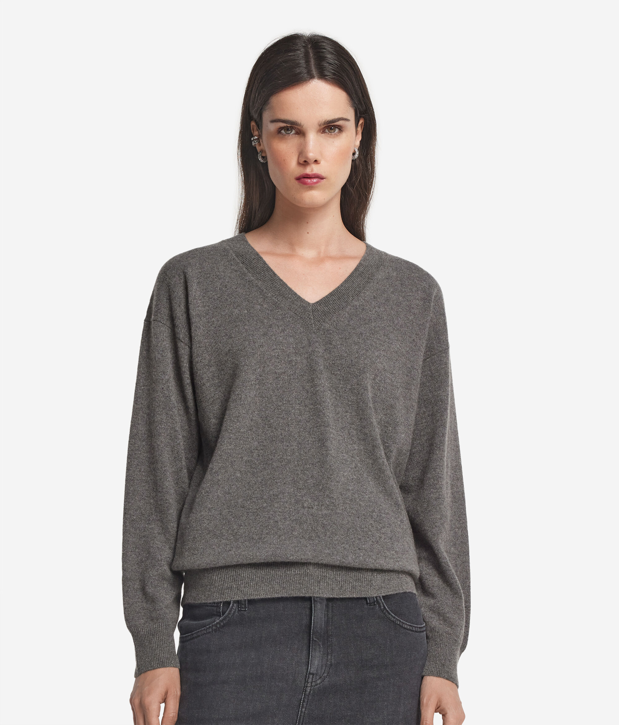 Camisola com Decote em V de Ultrasoft Cashmere