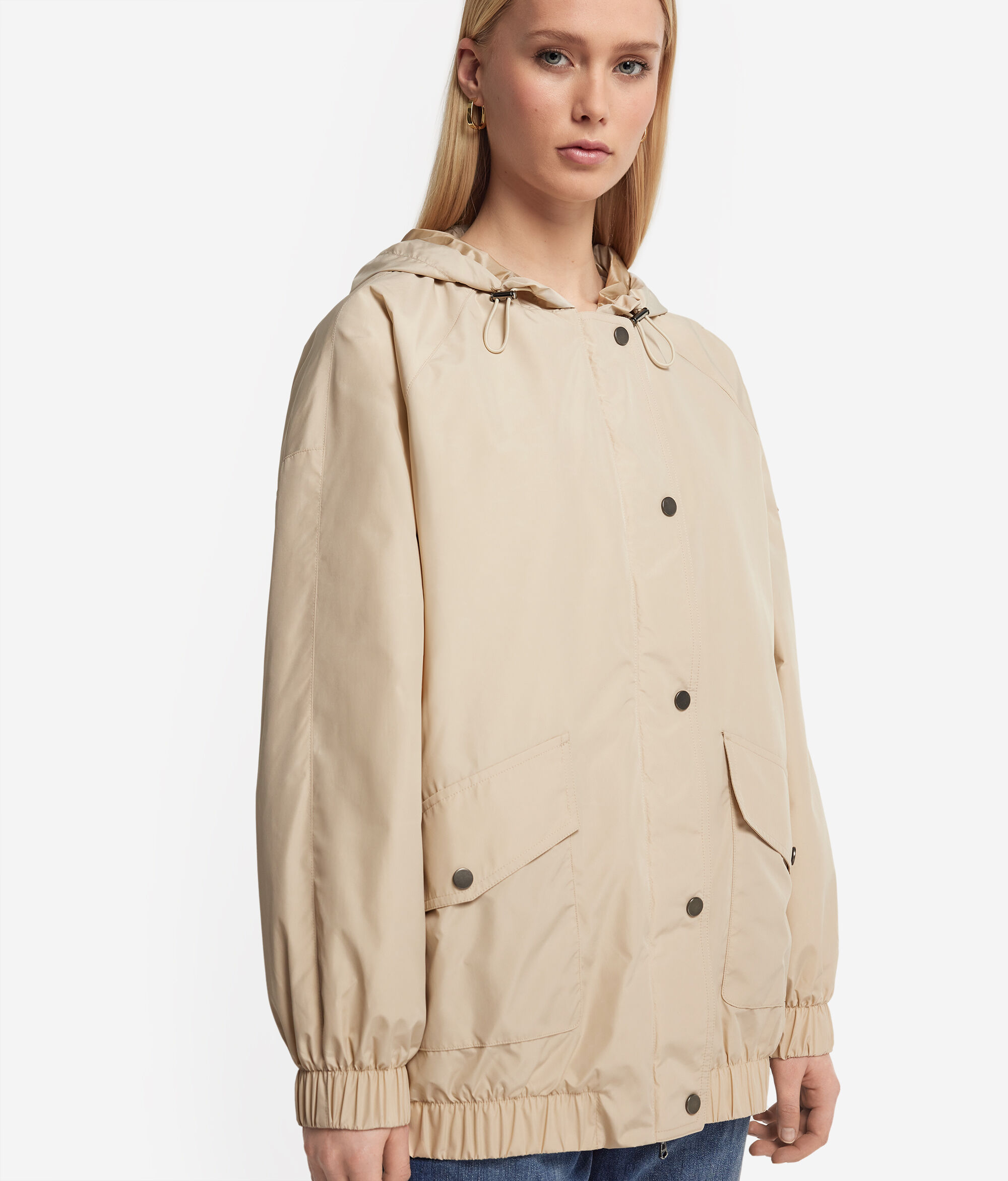 Jaqueta tècnica de Cashmere amb caputxa