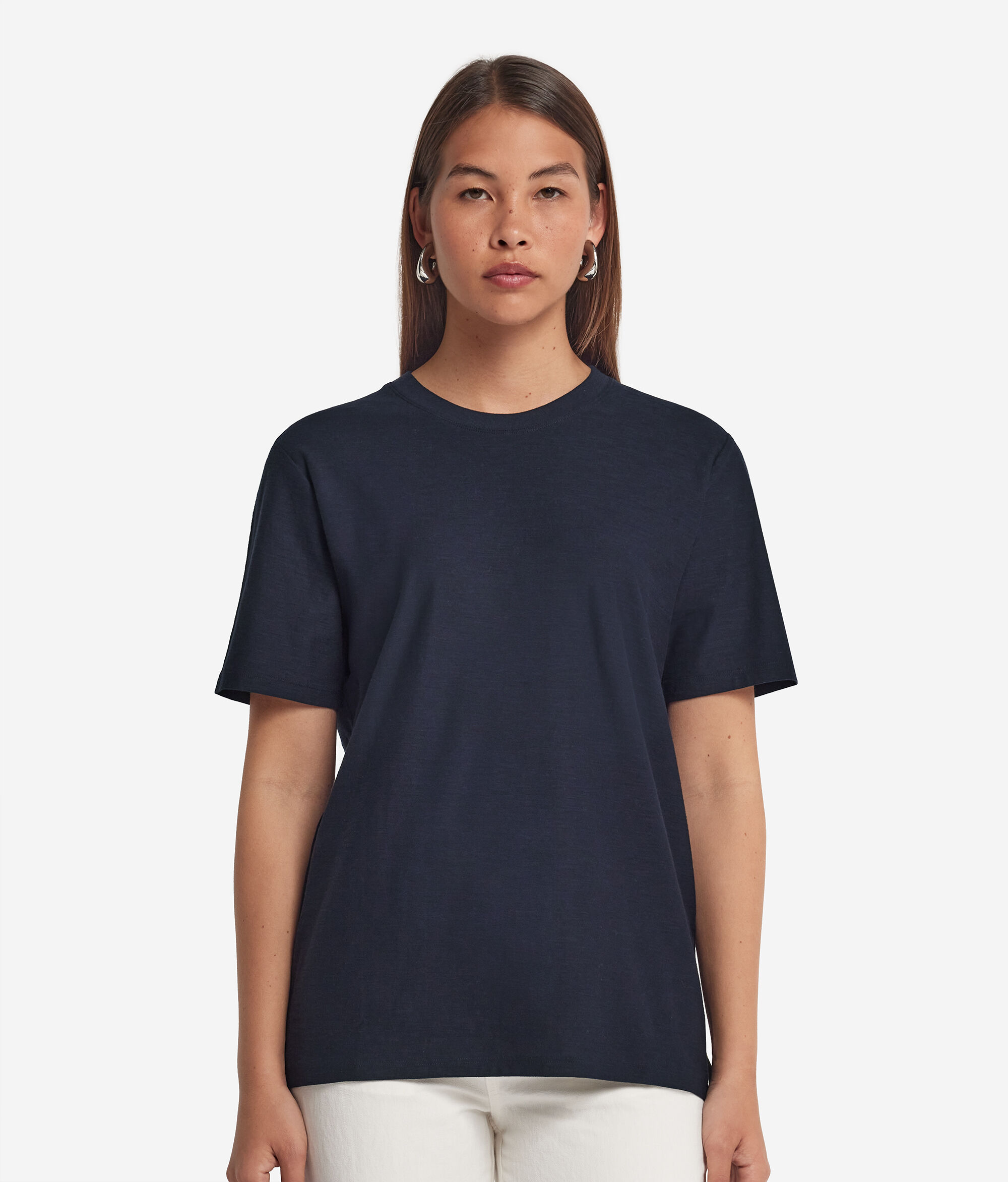 Short-Sleeved Round-Neck Cotton T-Shirt