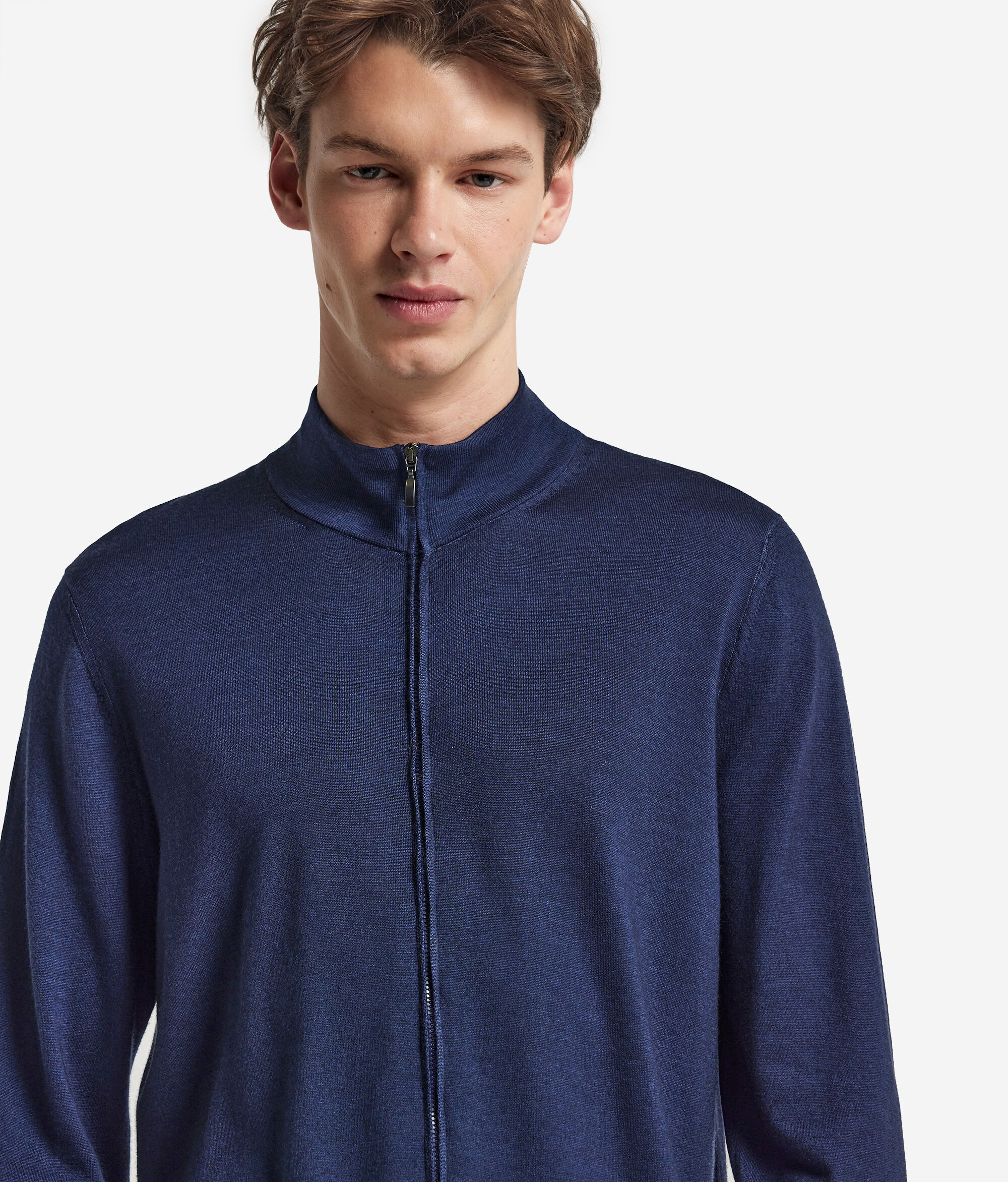 Cardigan mit Reißverschluss aus Kaschmir