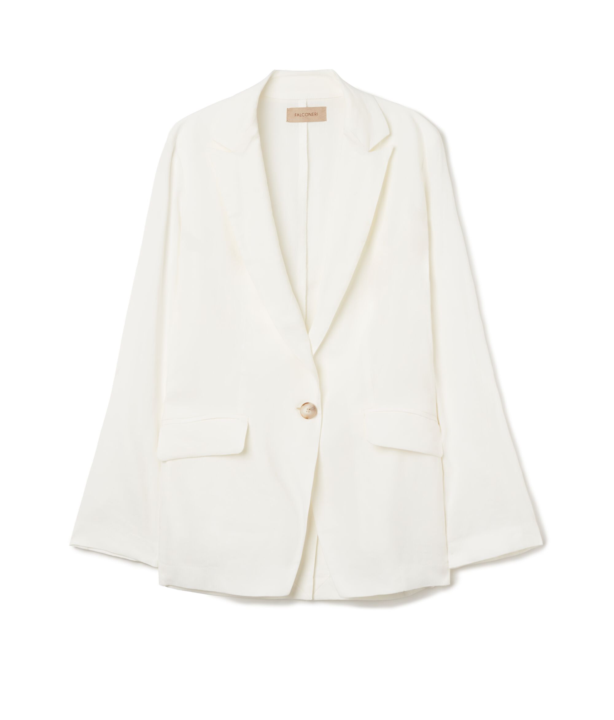 Linen Viscose Single-Breasted Jacket