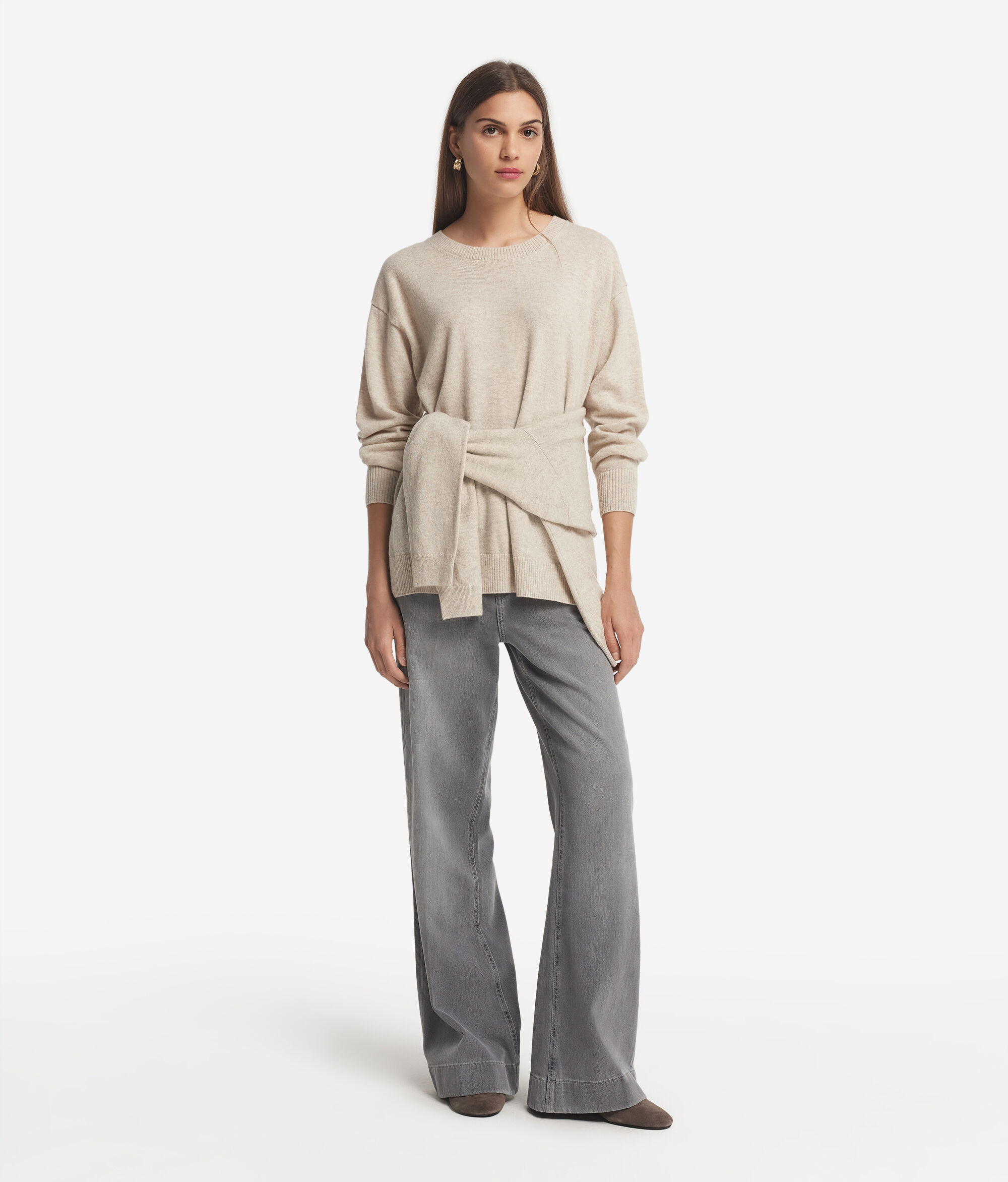 Jersey con aberturas de cashmere ultrasoft