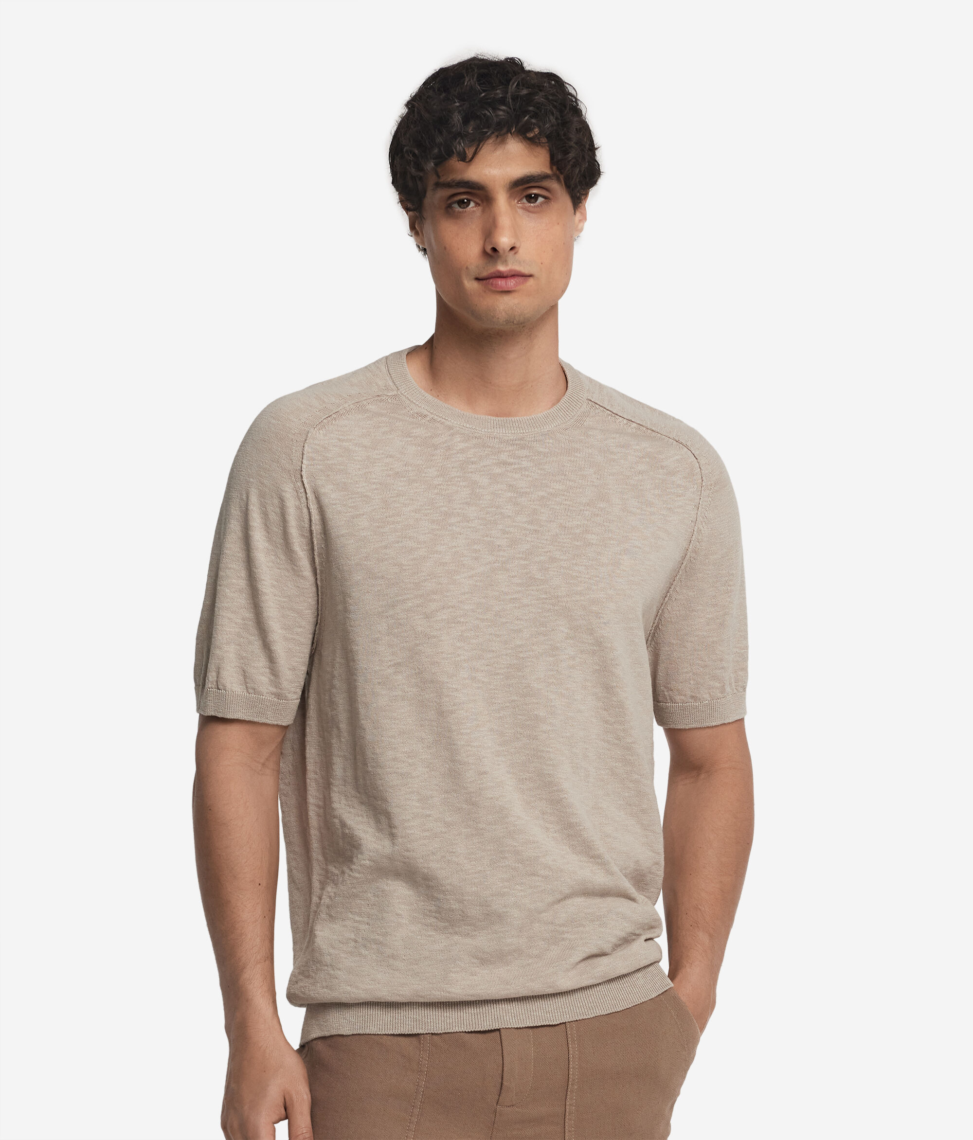 ツイスト コットン Tシャツ