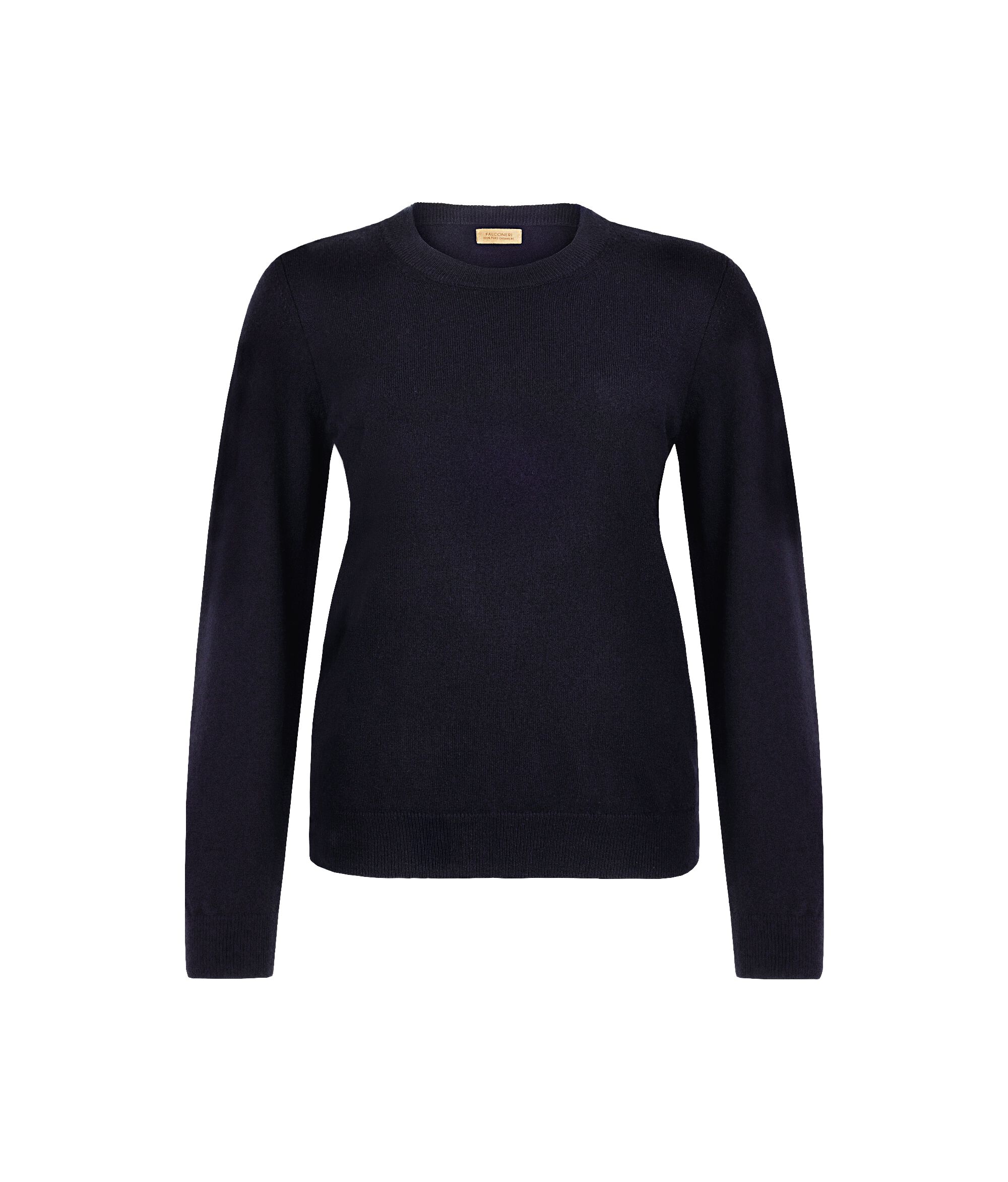 Long-Sleeved Ultrasoft Cashmere Round-Neck Jumper