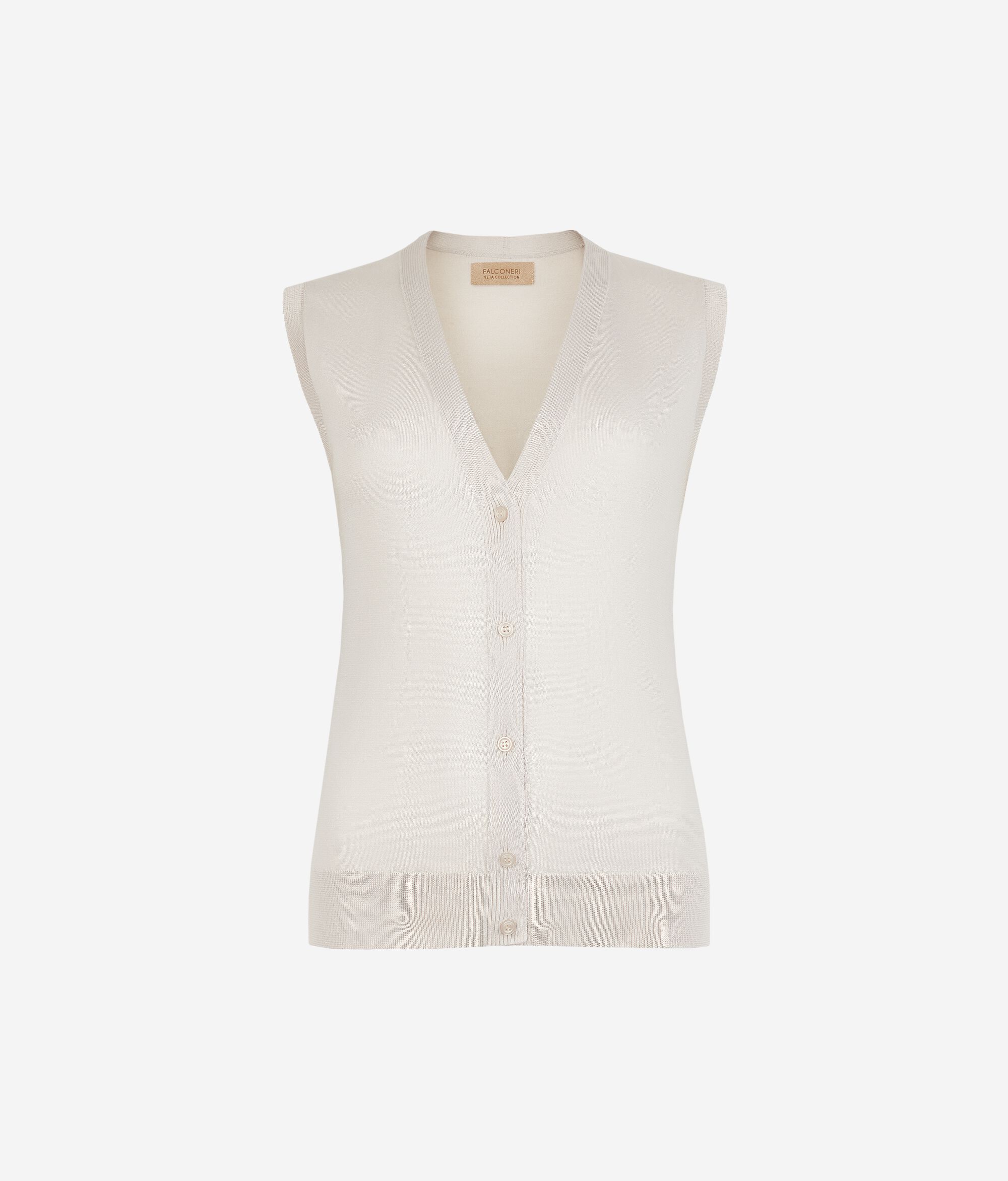 Gilet in Seta Cotone