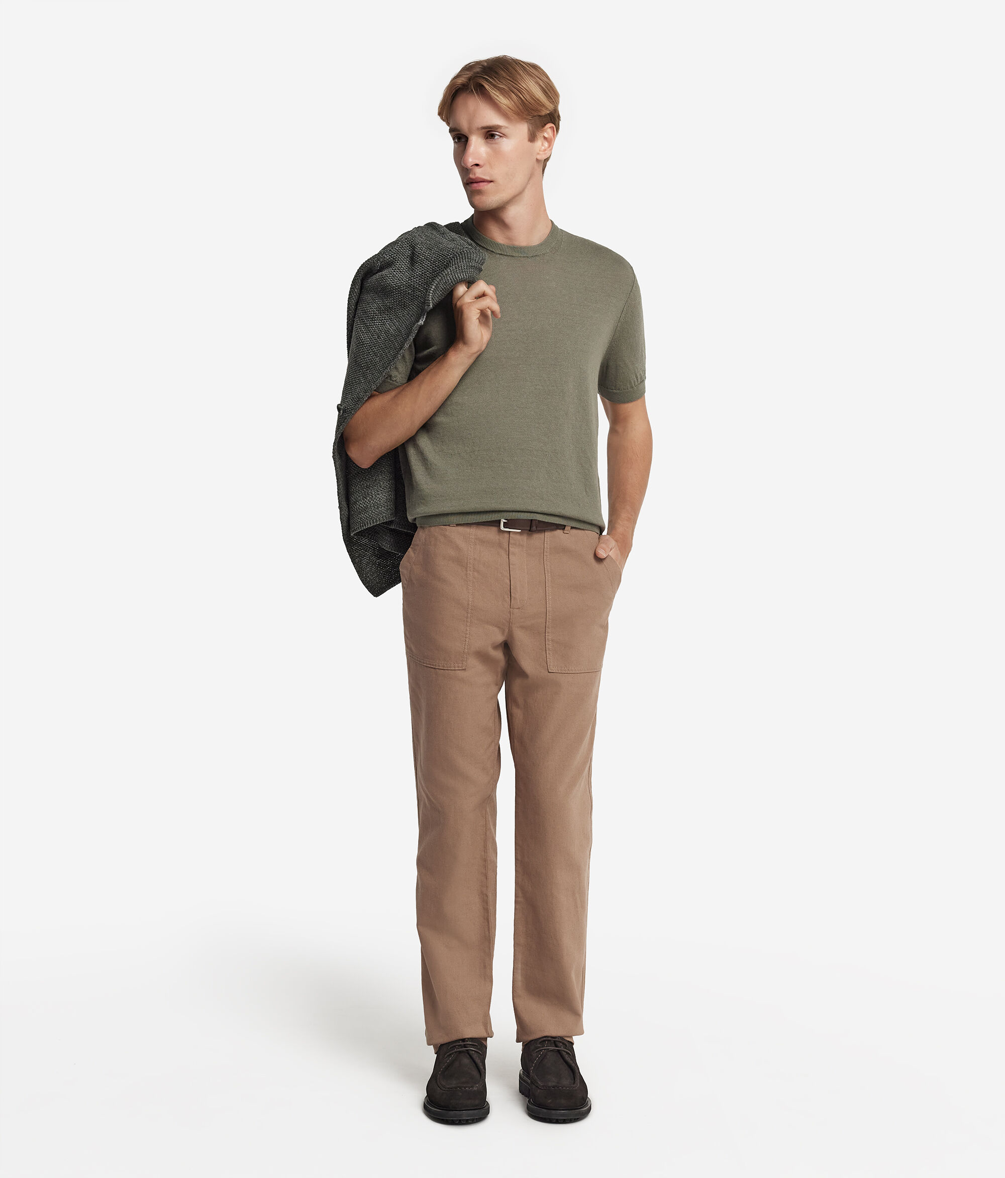 T-Shirt in Lino Cotone