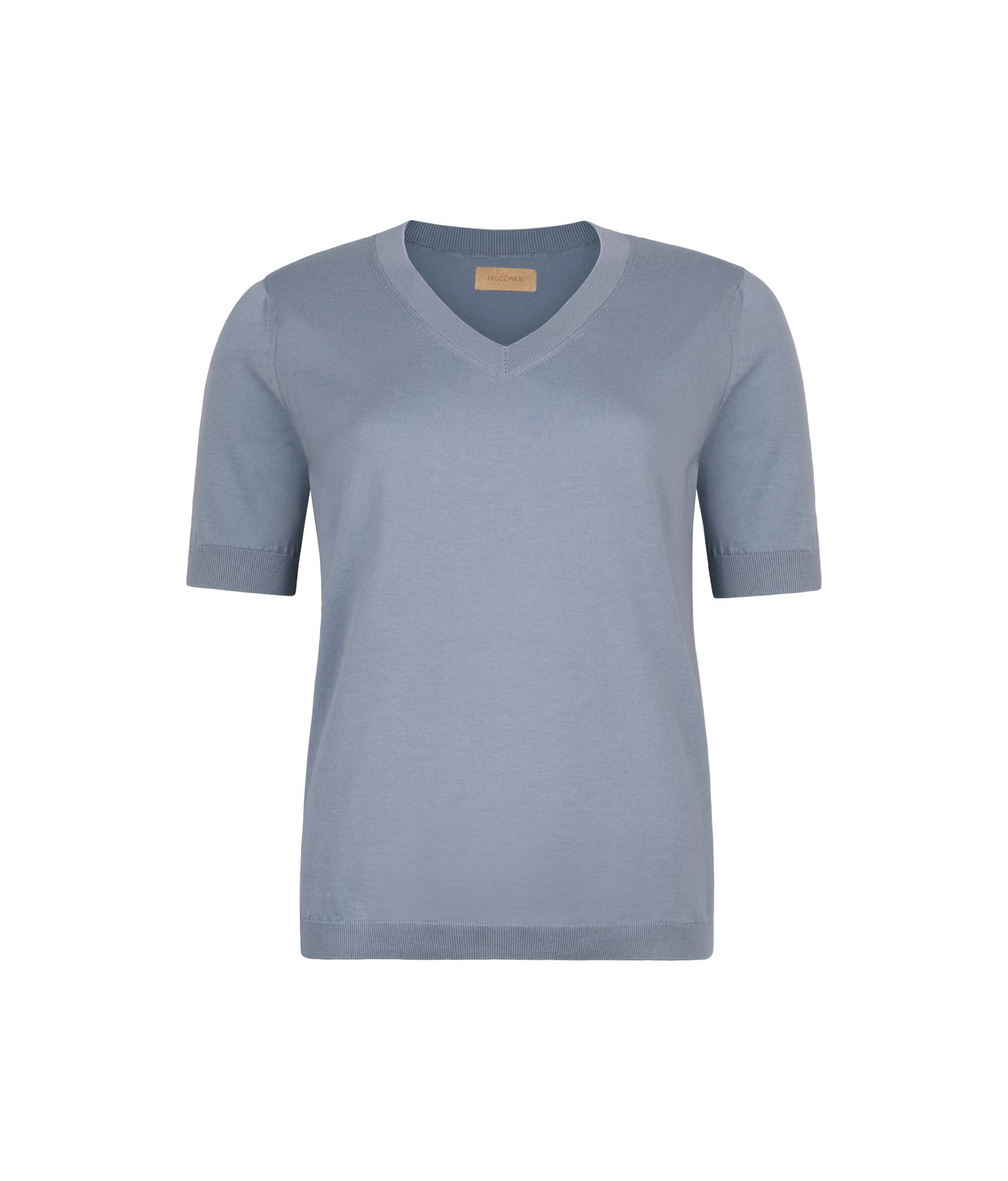 T-Shirt Scollo V Cotone