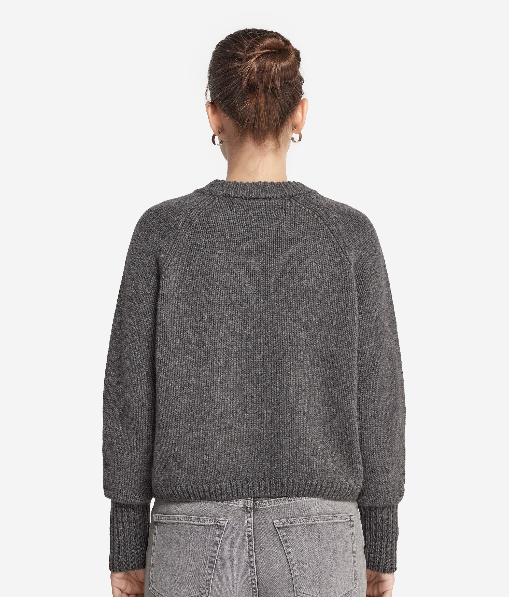 Round-Neck Cashmere Tricot Jumper