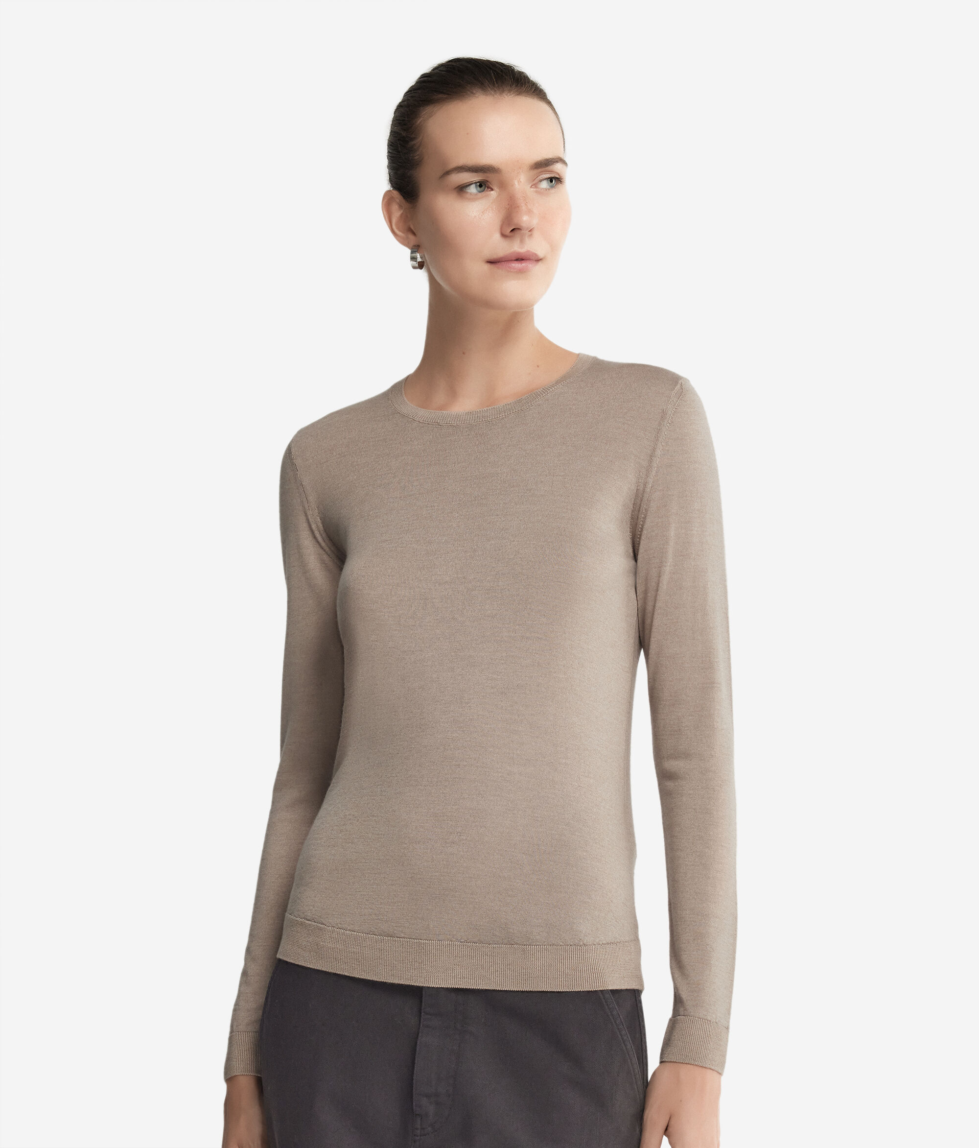 Round-Neck Ultrafine Cashmere Jumper