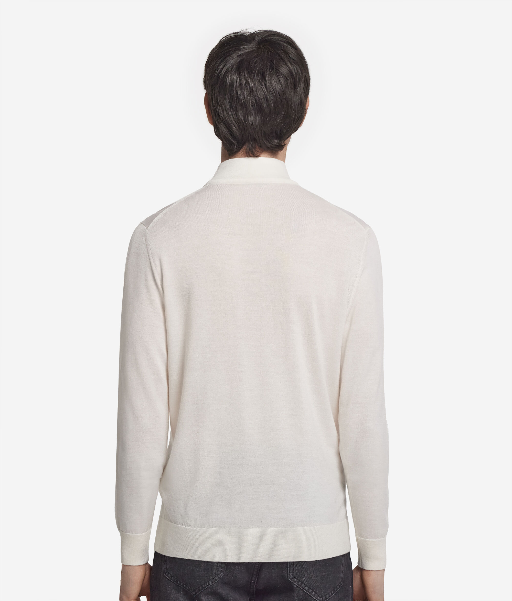 Μακρυμάνικη Μπλούζα από Cashmere με Ψηλό Γιακά