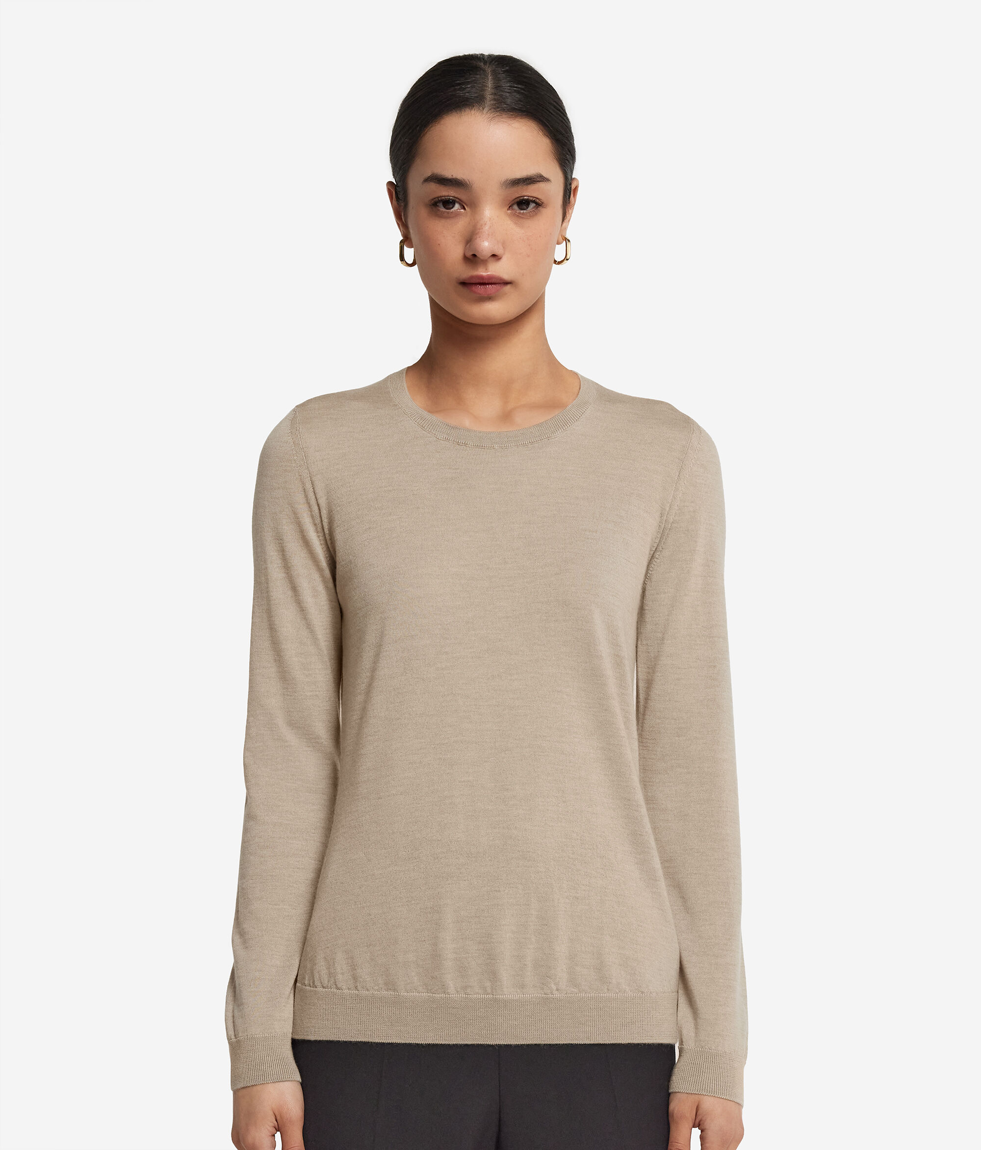 Round-Neck Ultrafine Cashmere Jumper