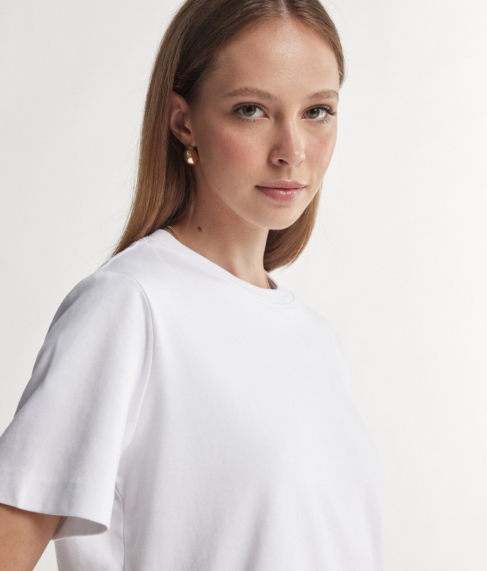 Round-Neck Cotton T-Shirt