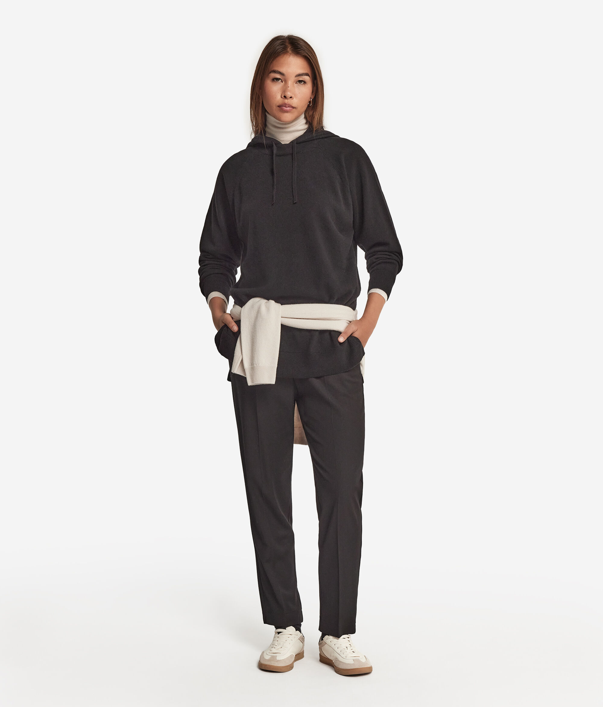 Sweatshirt com Capuz em Ultrasoft Cashmere