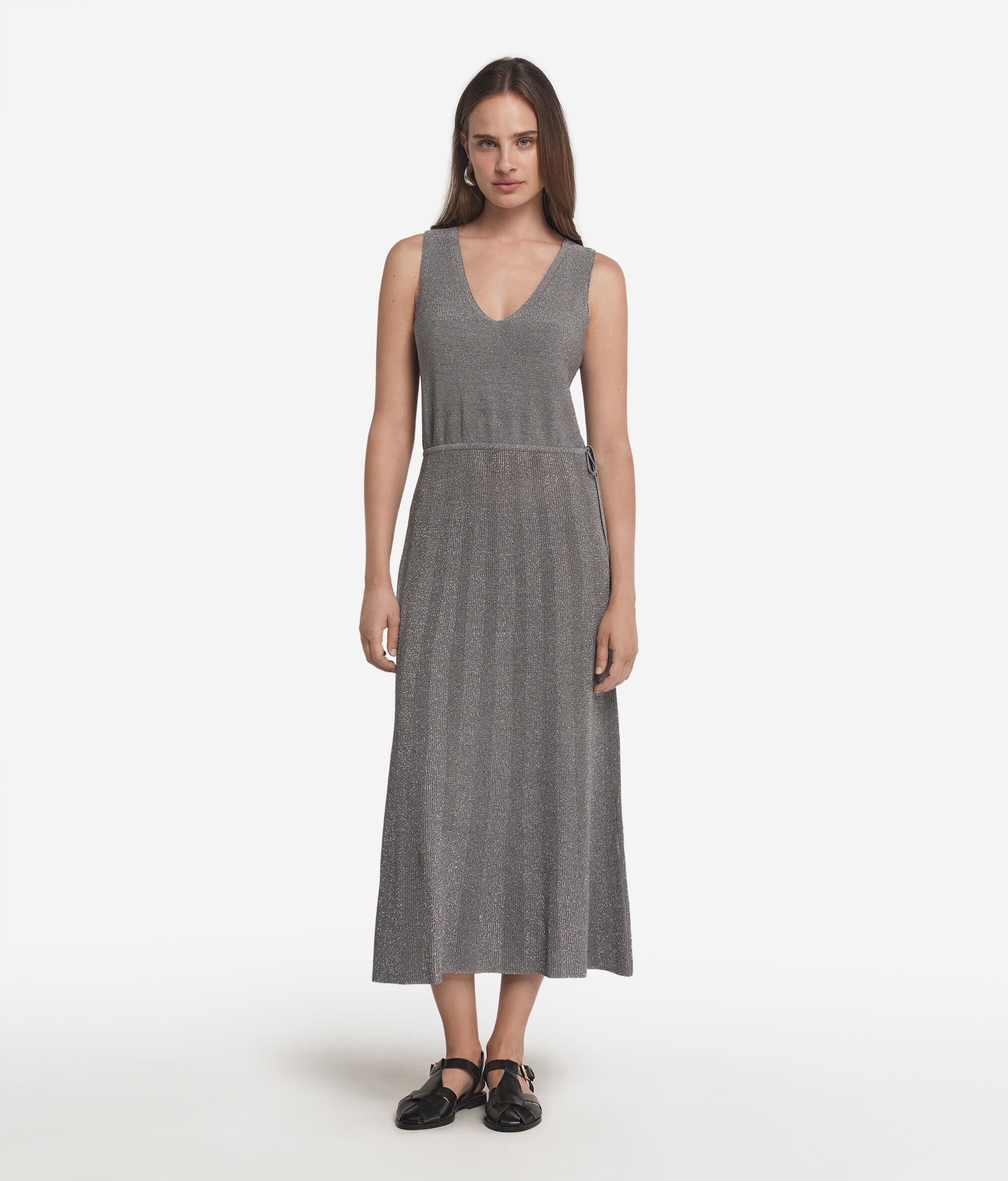 Lamè Ribbed Dress
