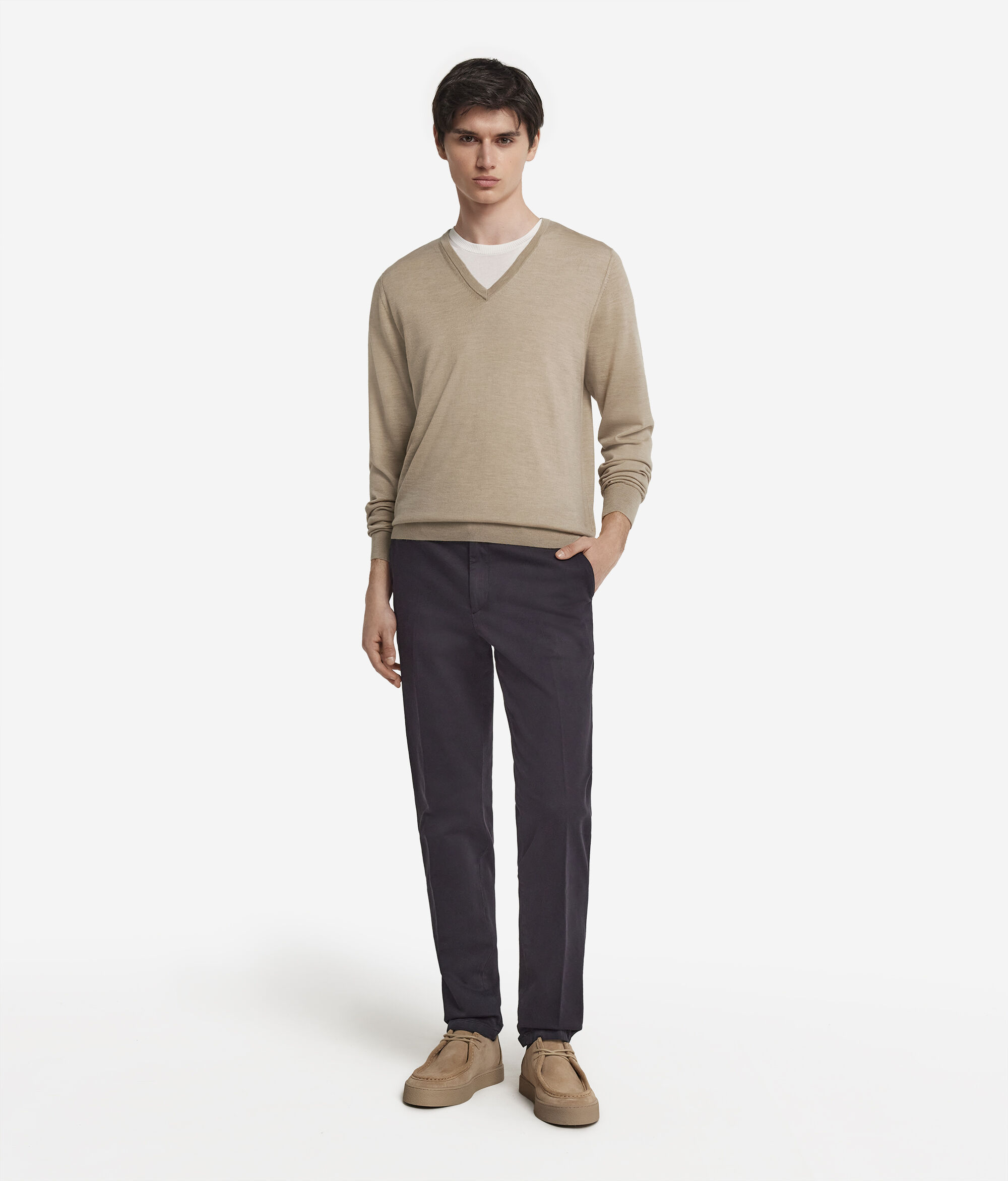 Μπλούζα με Λαιμόκοψη V από Ultrafine Cashmere