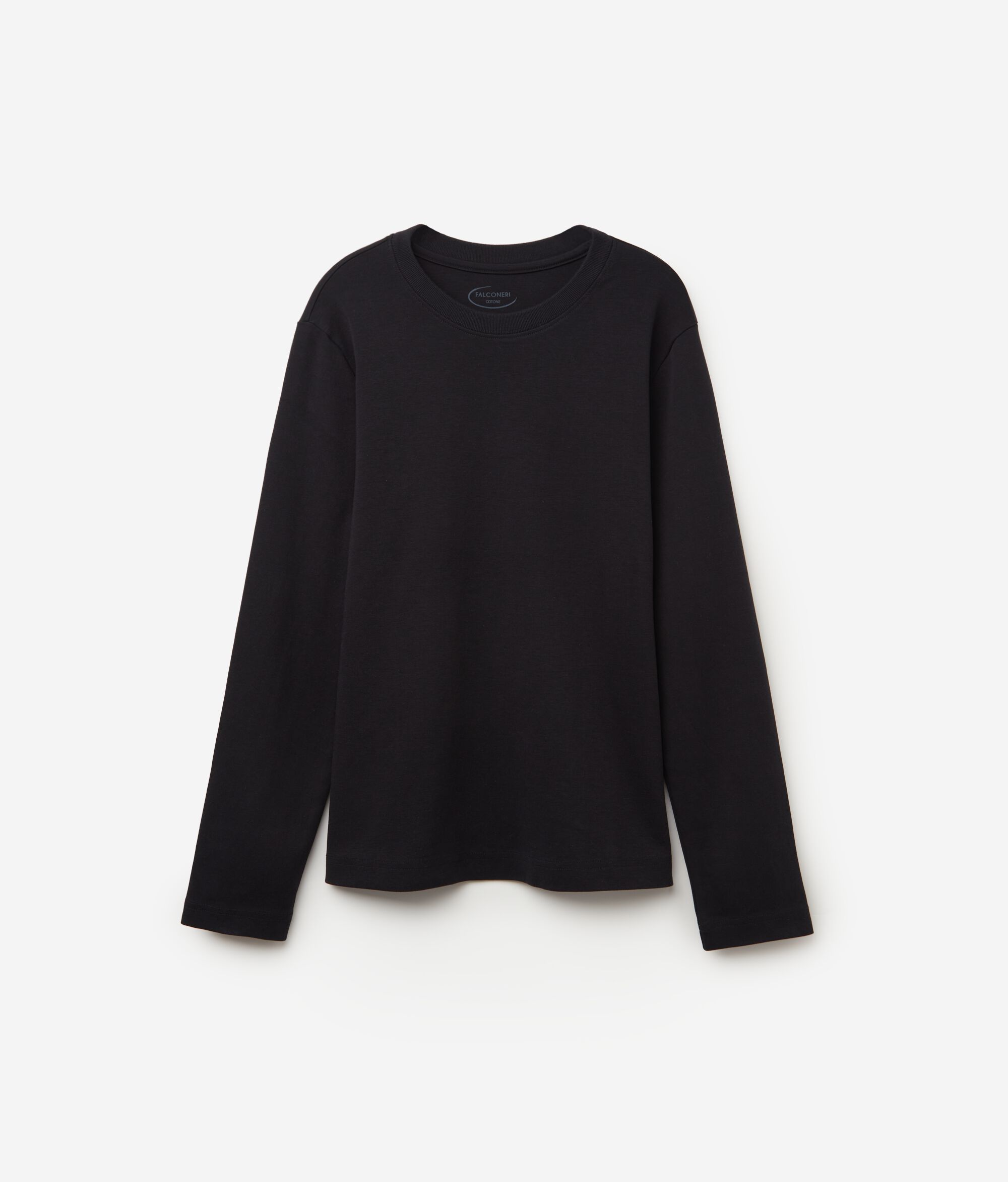 Round-Neck Cotton Jumper