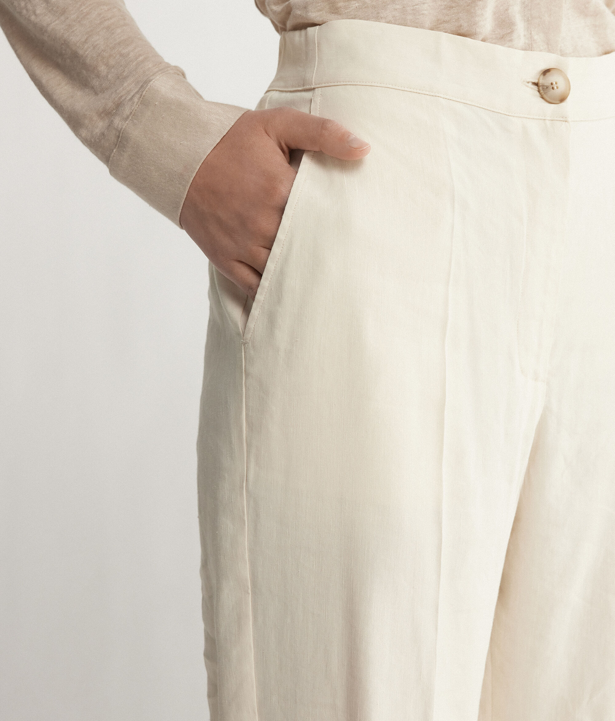 Linen Viscose Trousers
