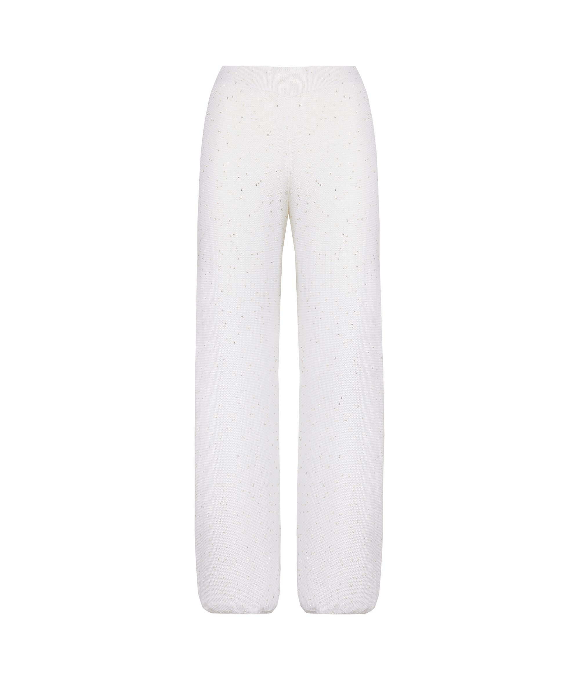 Micro-Sequin Palazzo Pants