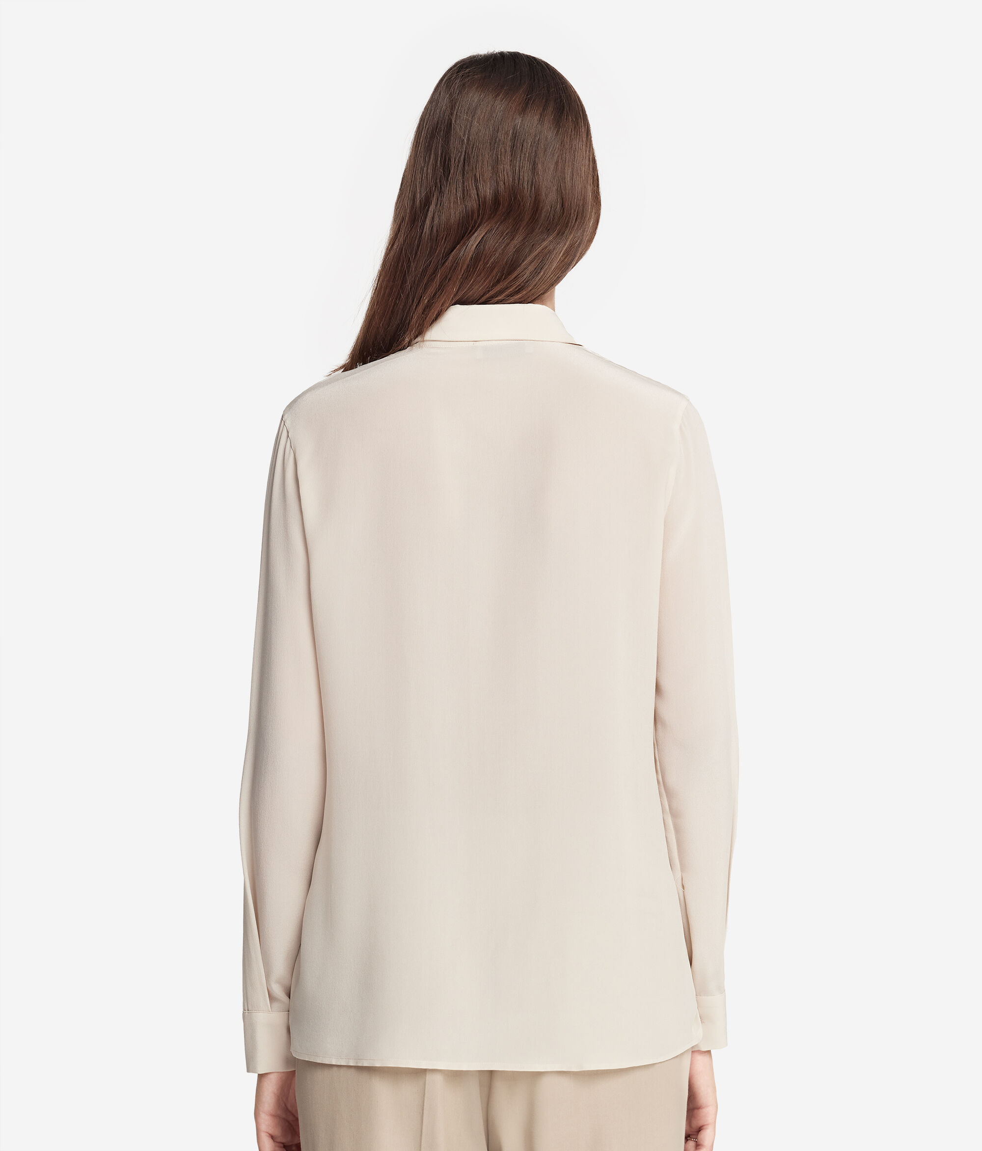 Silk Shirt with Collar
