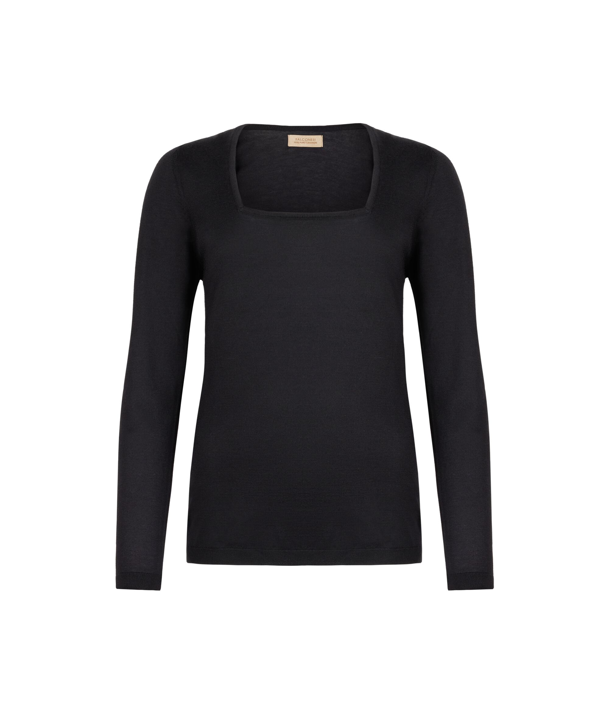 Maglia con scollo squadrato in Cashmere Ultrafine