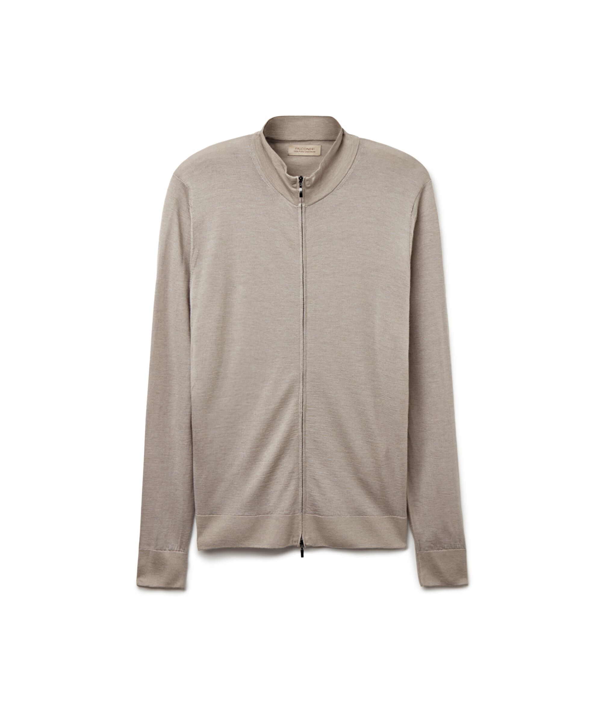Cárdigan con cremallera de cashmere_9090