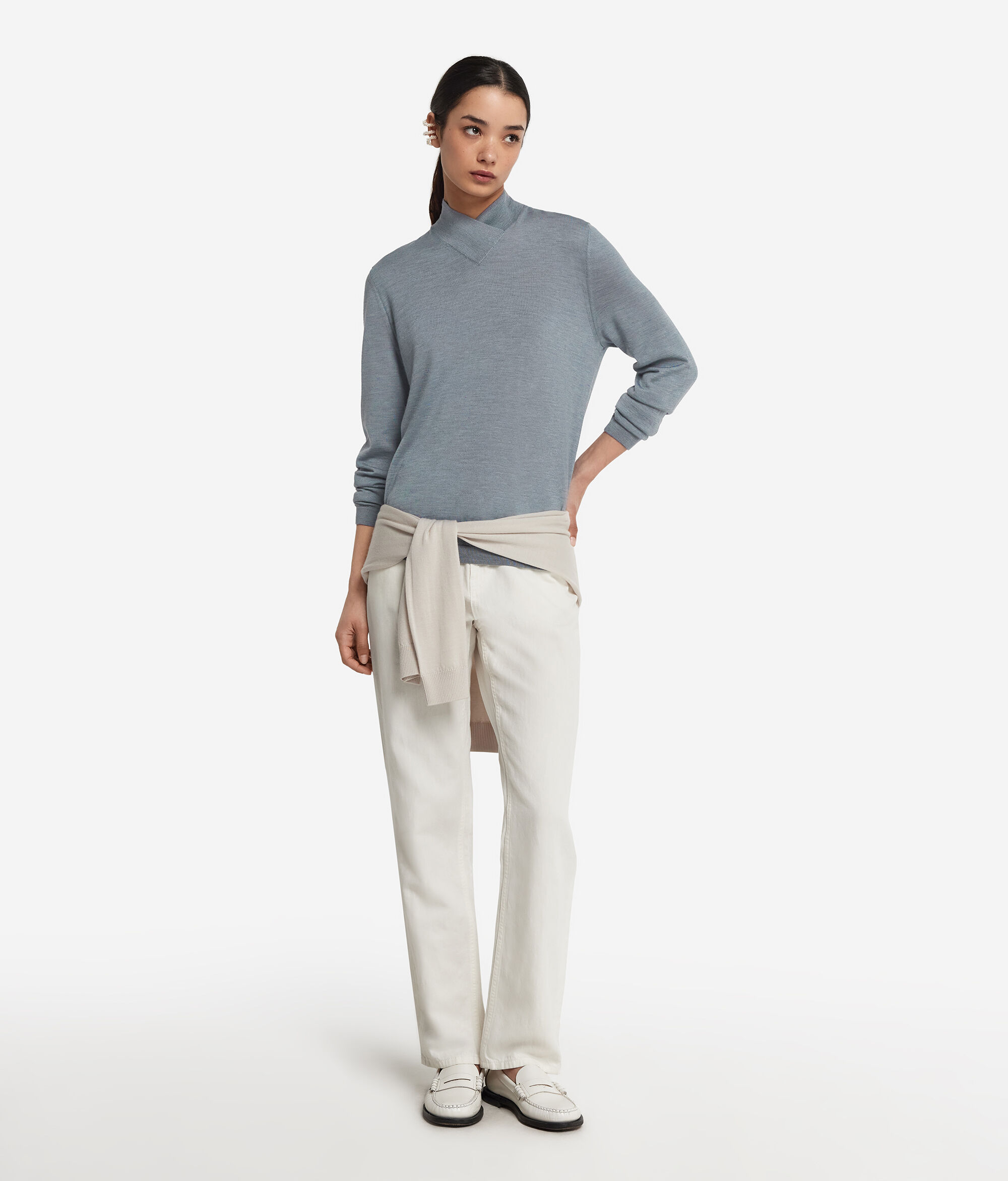 Turtleneck Jumper with Cashmere Finish