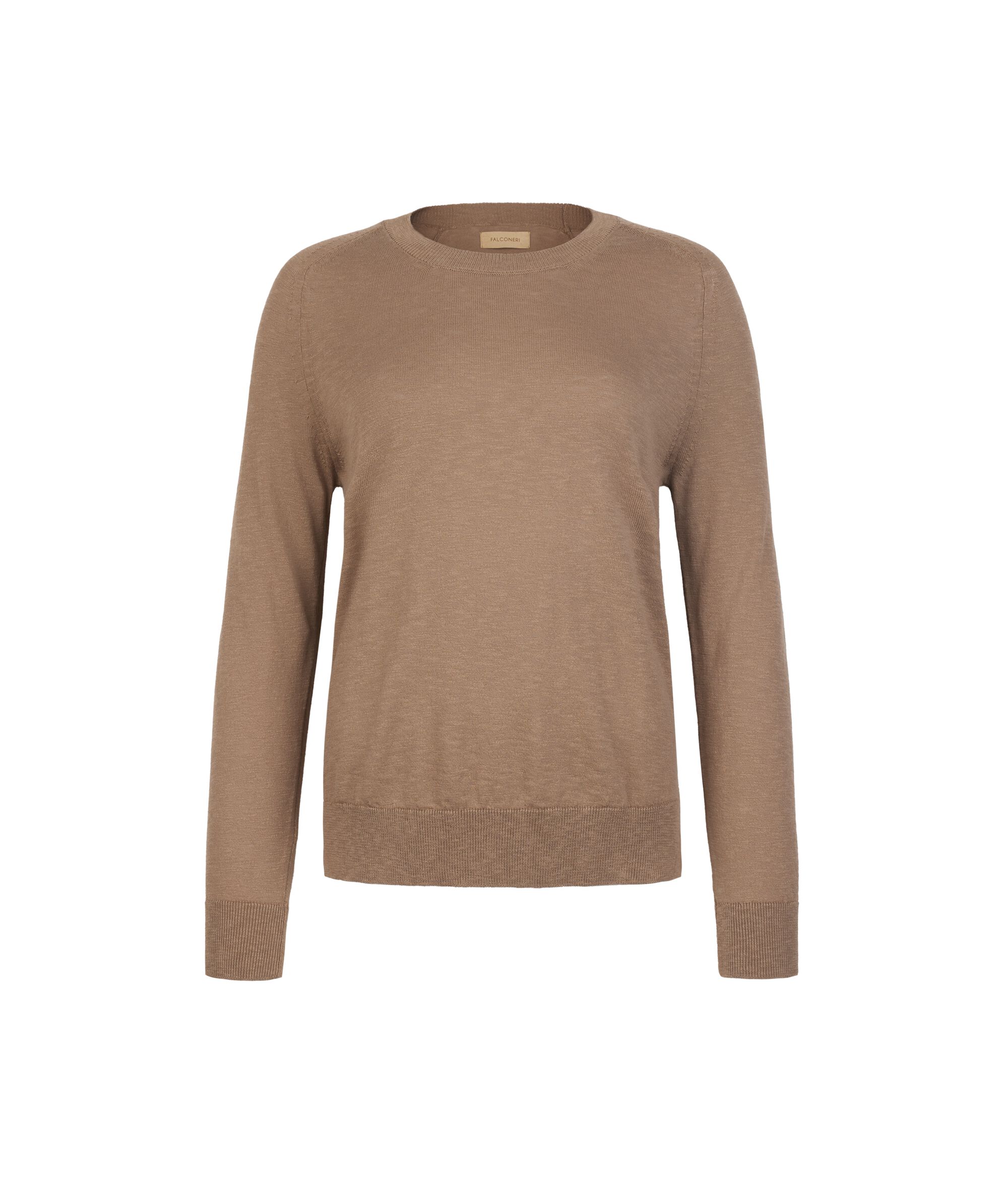 Long Sleeve Crew Neck Twist Sweater_9236