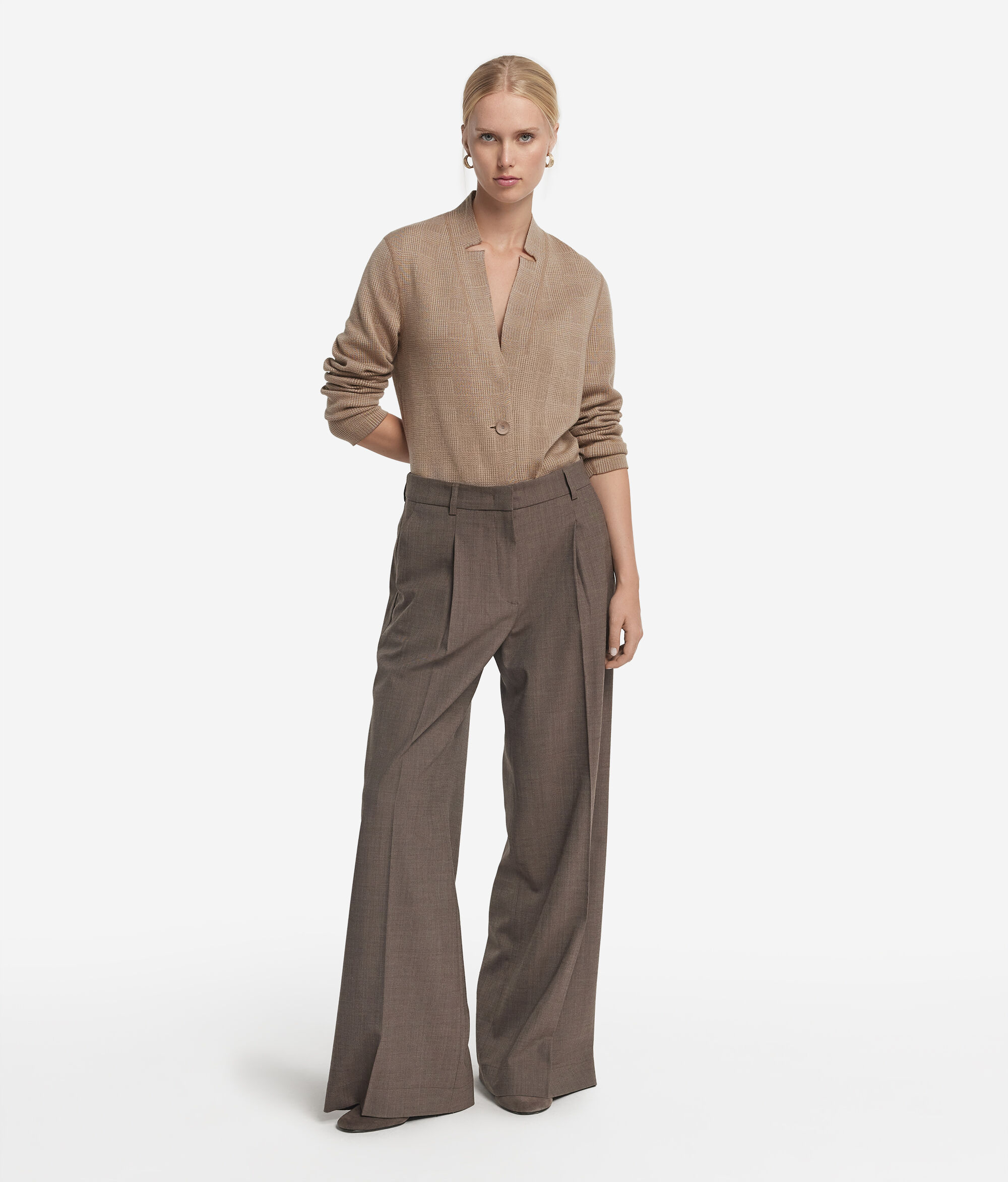 Ultrafine Cashmere and cotton reversible jacket