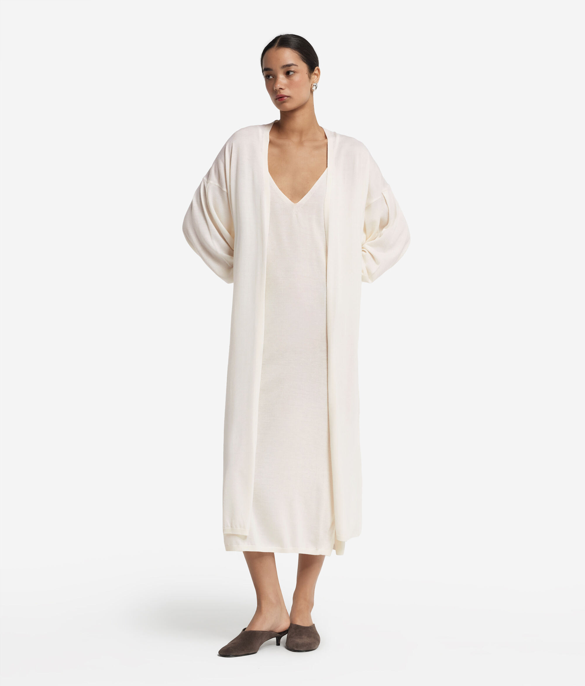 Cárdigan largo en cashmere ultrafine