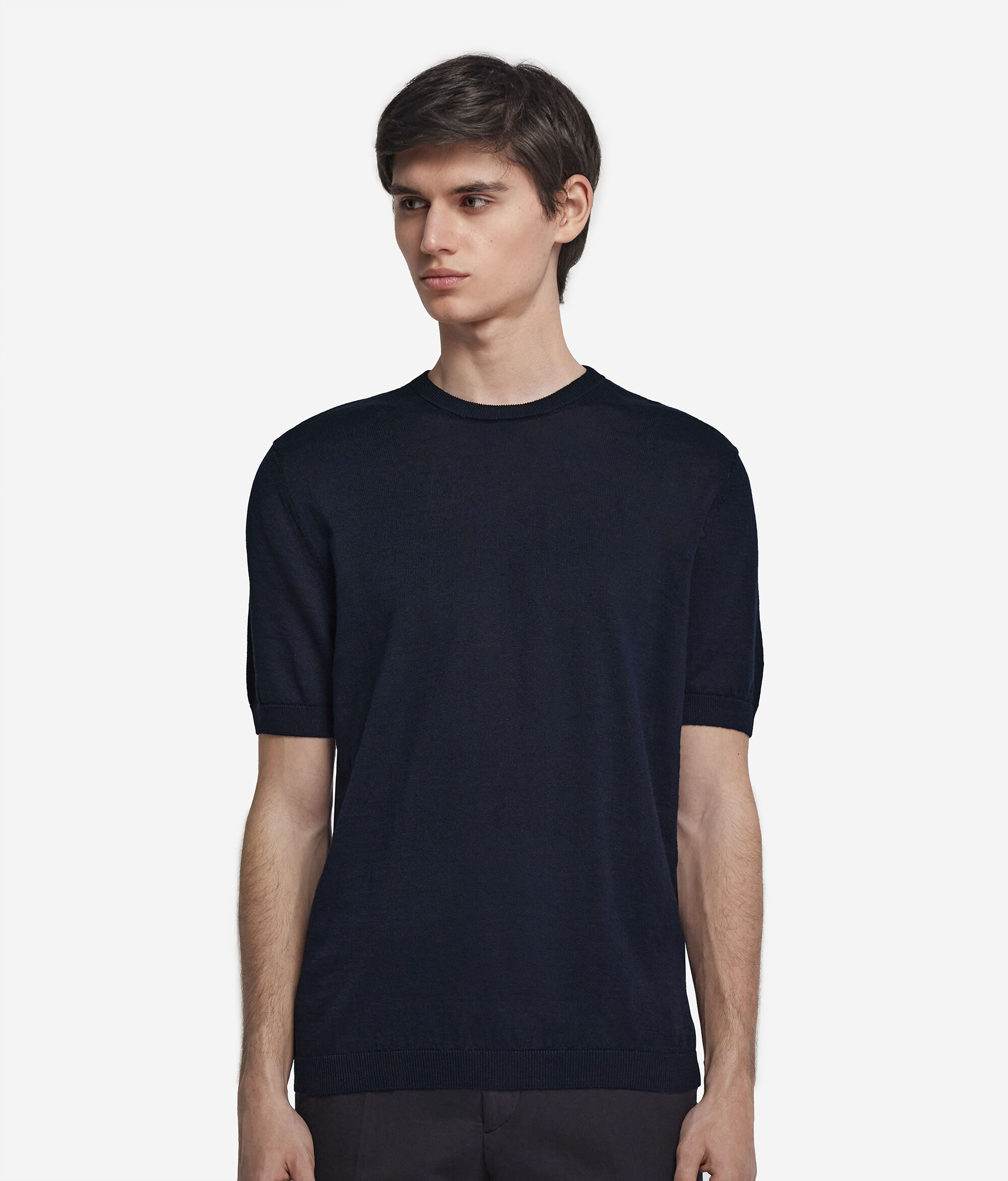T-shirt από Λινό και Βαμβάκι