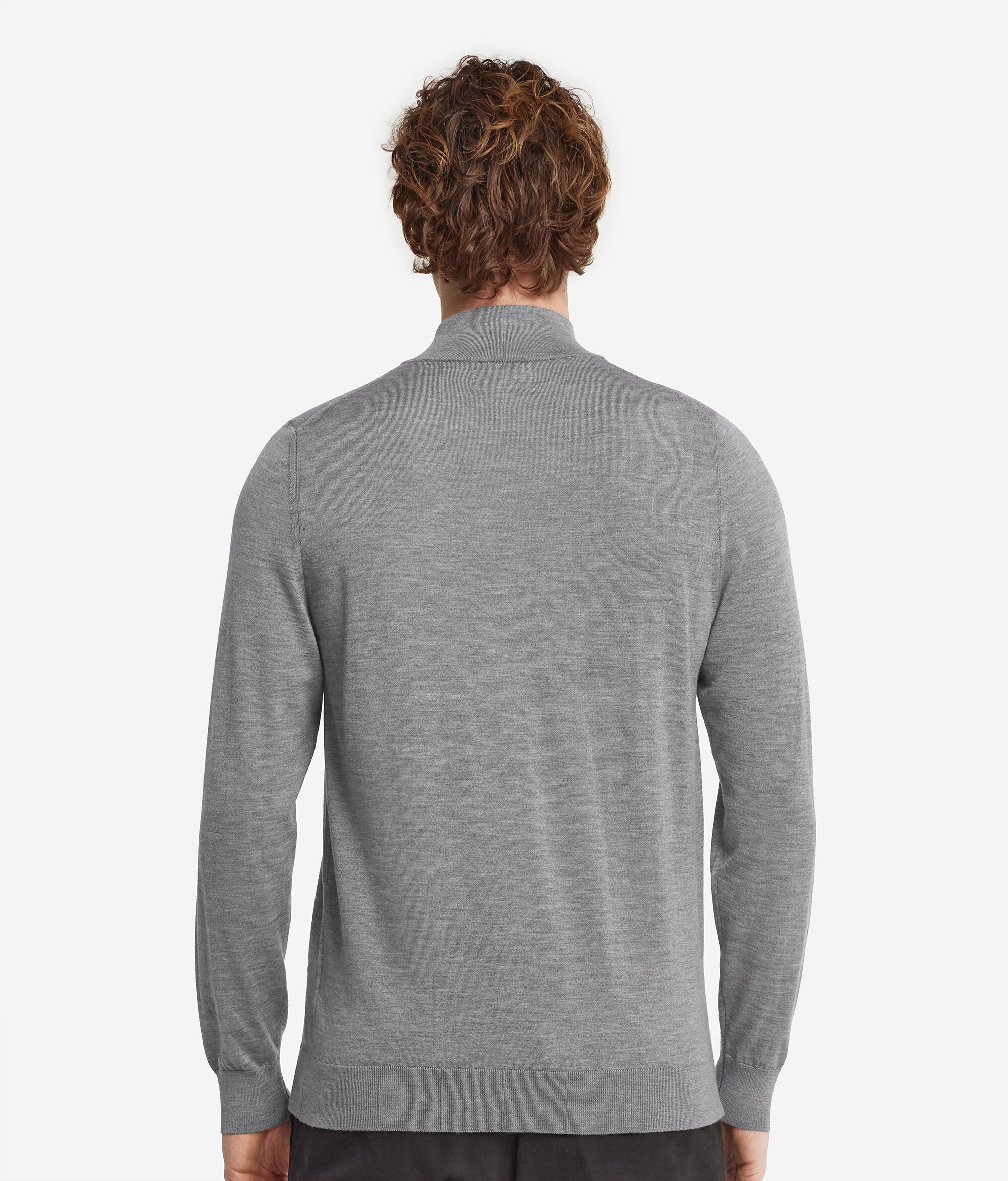 Cardigan con Zip in Cashmere