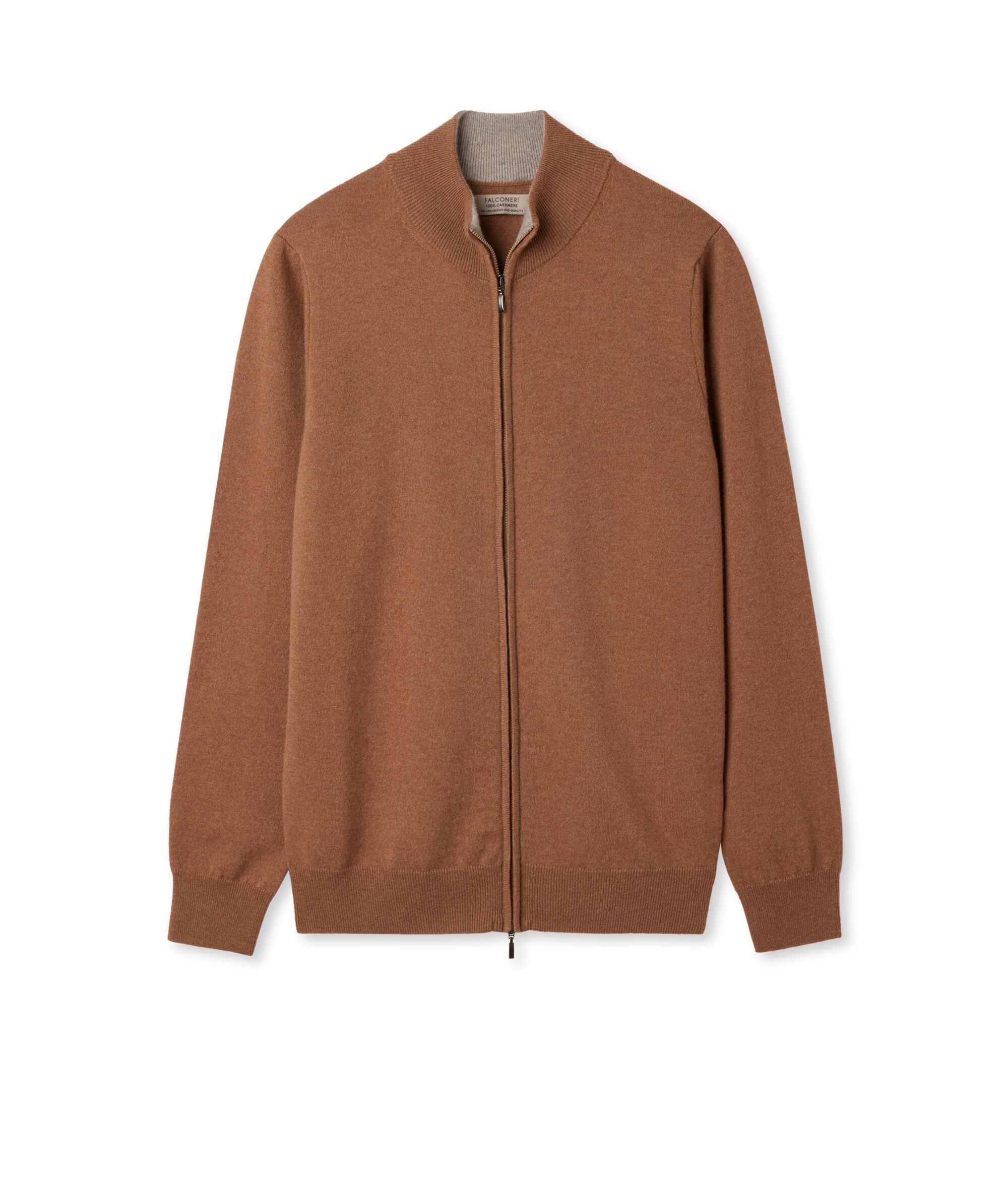 Cardigan Zip Intera in Cashmere Ultrasoft_8521