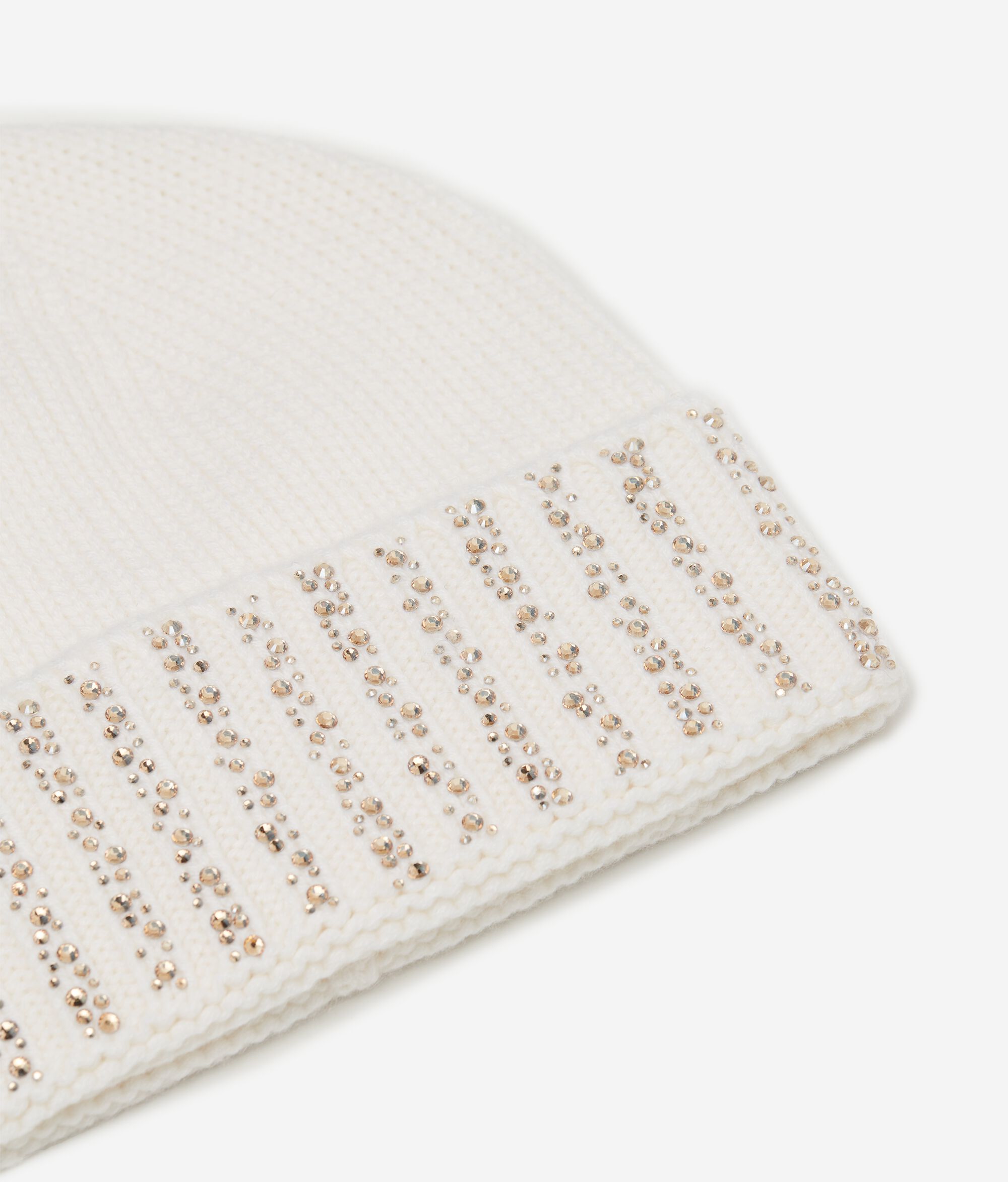 Cappello con Strass in Cashmere