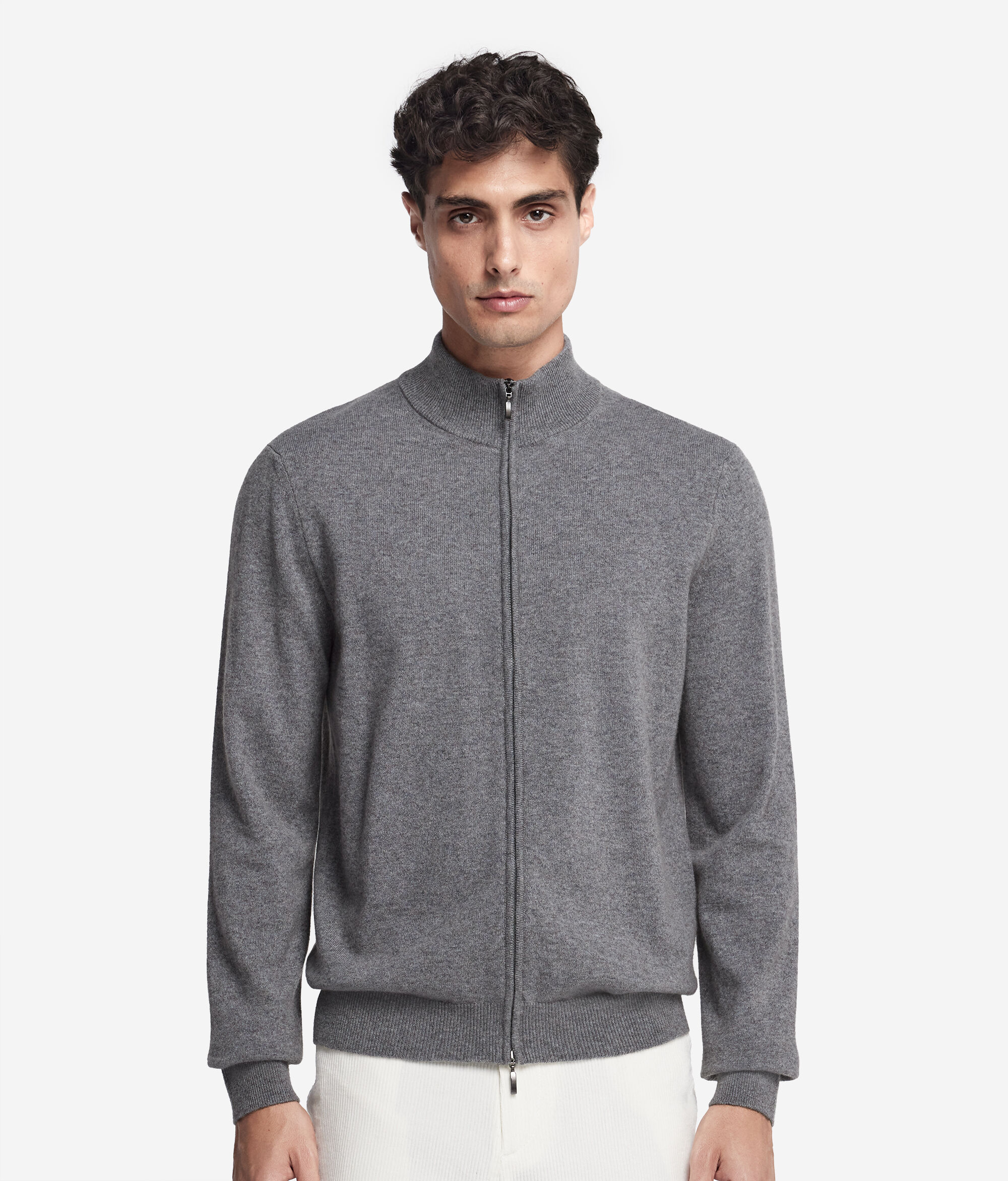 Jersey con cremallera para hombre de Cashmere Ultrasoft