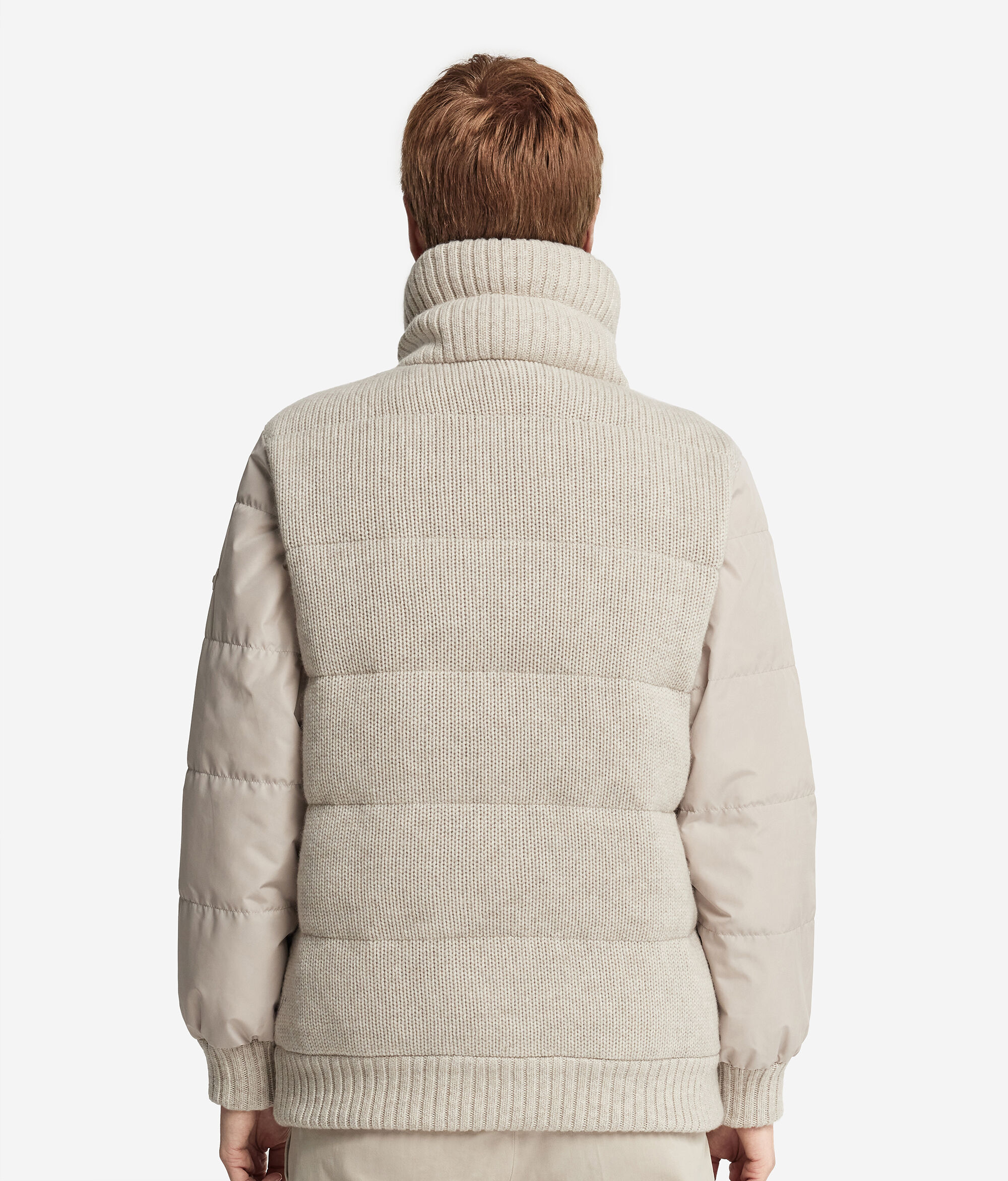 Cashmere Tricot Reversible Down Jacket