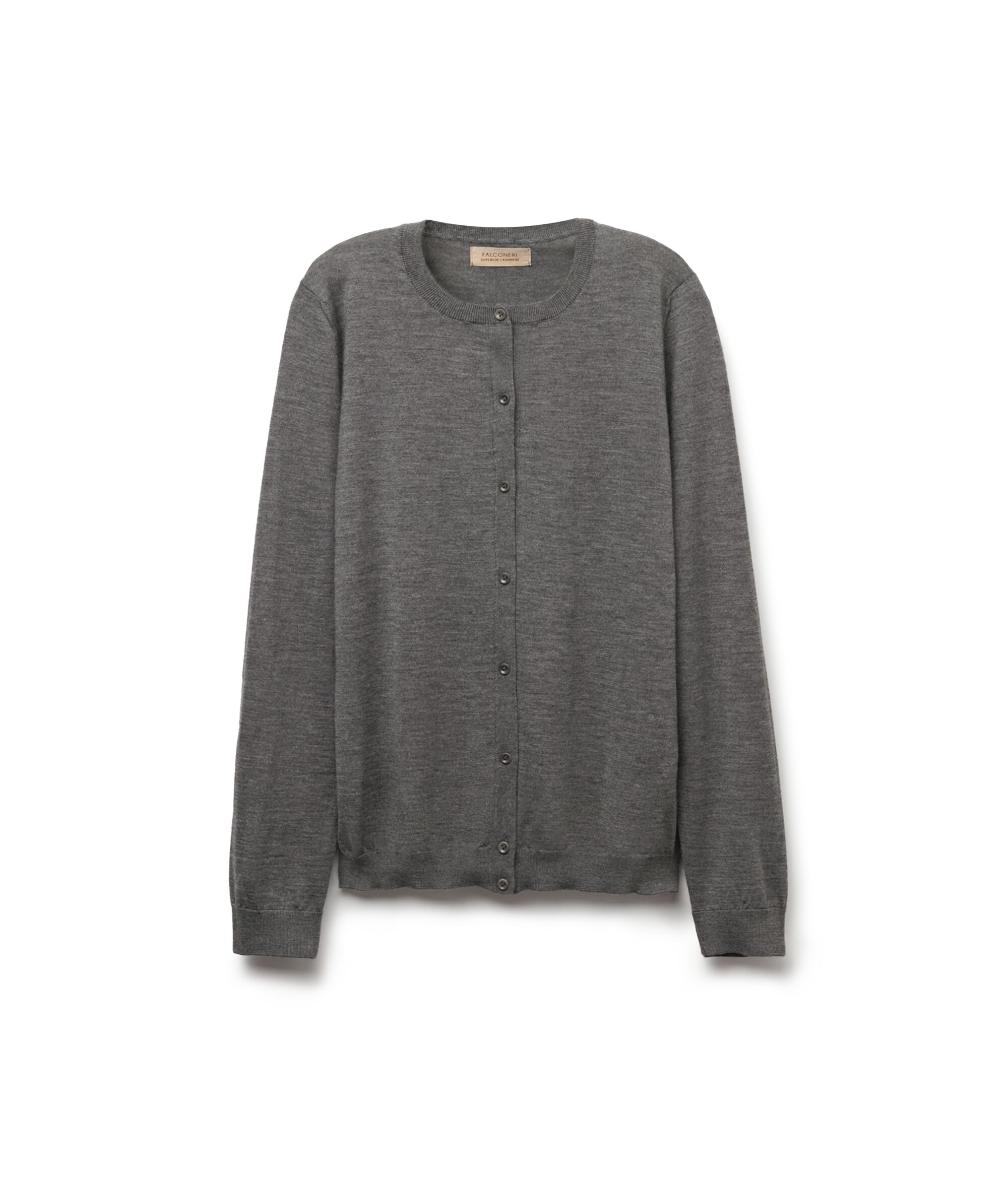 Round-Neck Ultrafine Cashmere Cardigan_9108