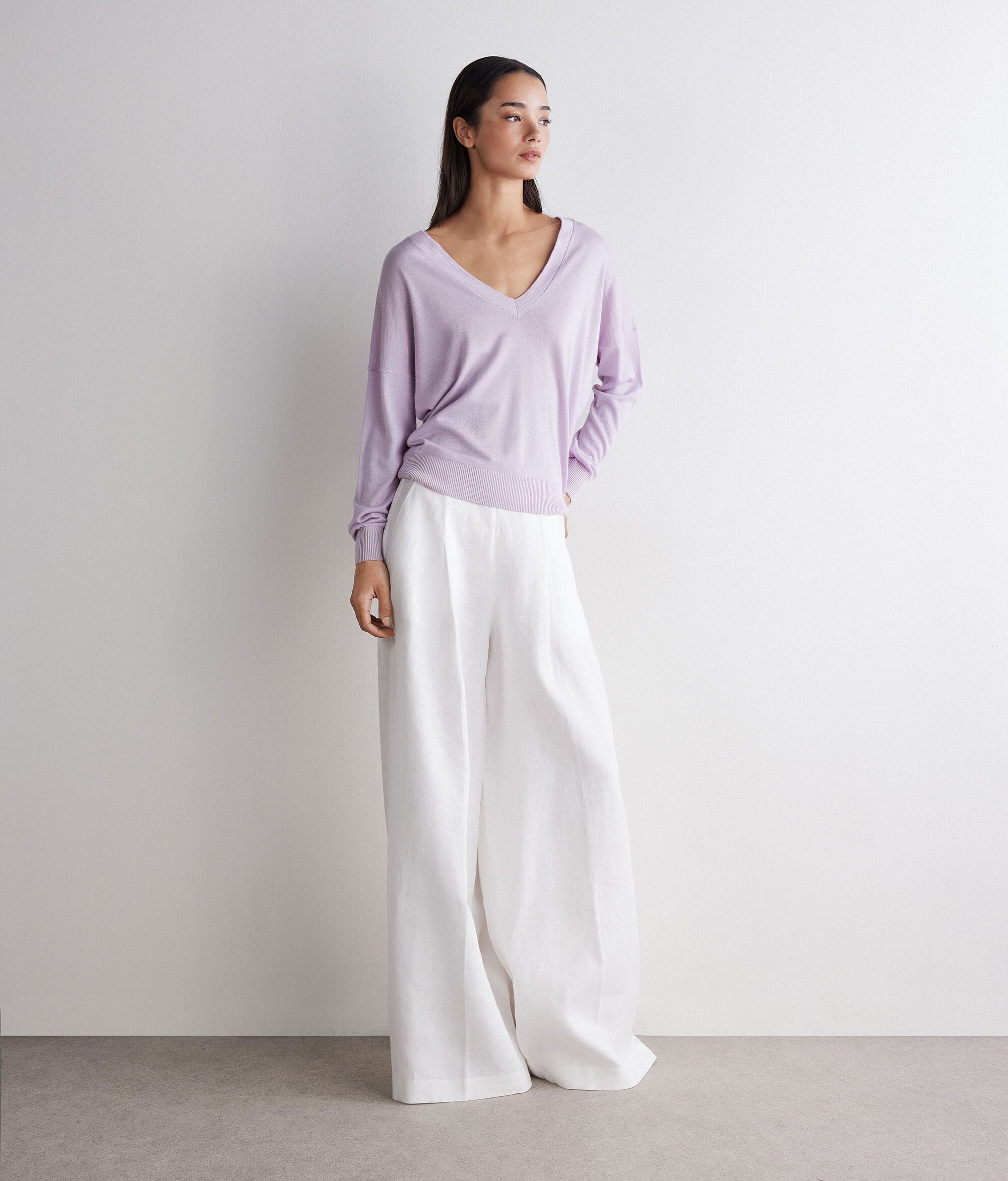 Jersey doble escote en V Silkfine Cashmere