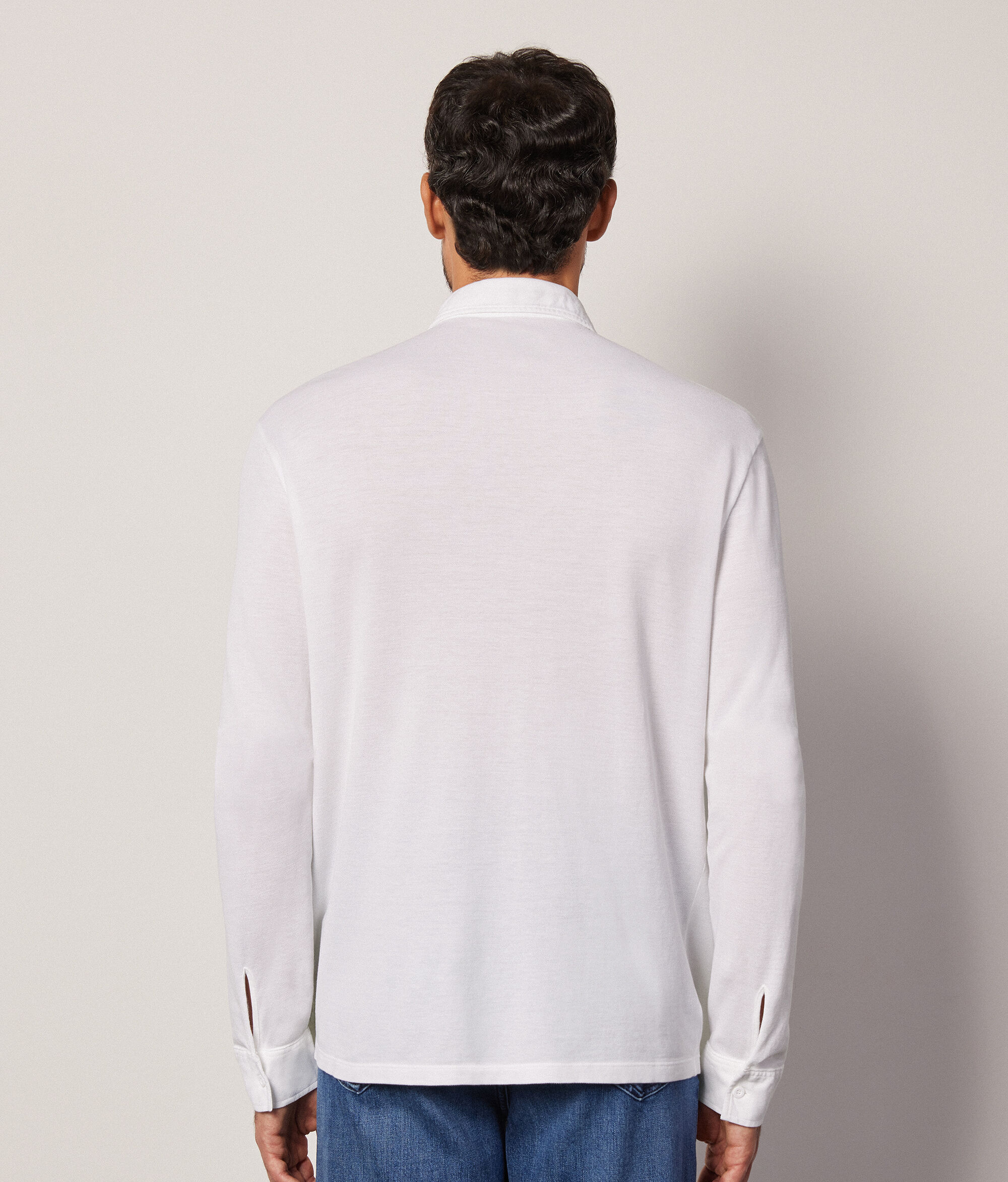 Camisa de Cotó i Seda Piqué